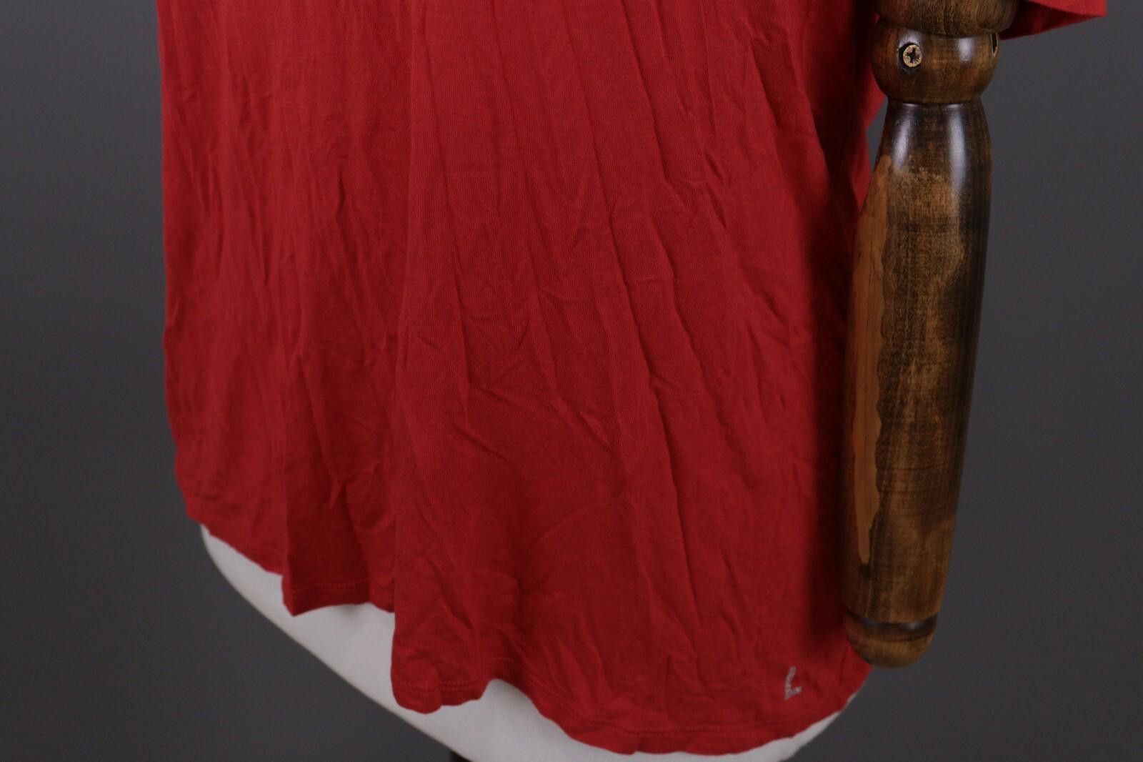 Polo Ralph Lauren Laurel by Escada Red Cowl Neck Short Sleeve Summer Top Shirt Size M / US 6-8 / IT 42-44 - 9 Thumbnail