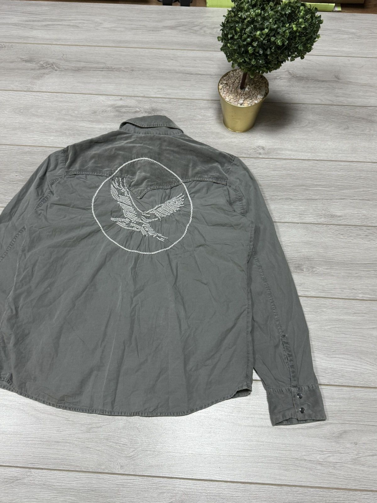 Diesel Diesel vintage eagle embroidered big logo western shirt Size US L / EU 52-54 / 3 - 3 Thumbnail