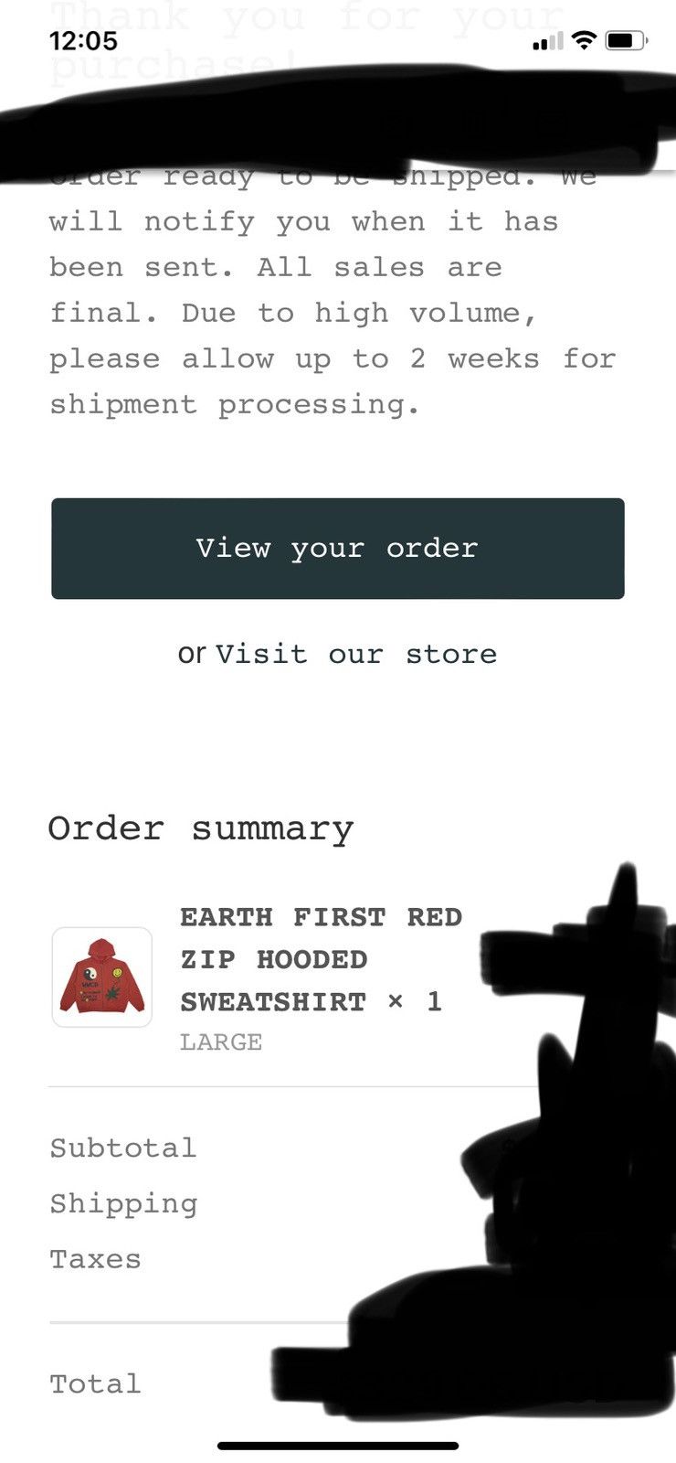 Cactus Plant Flea Market Earth First Zip Up Hooded Sweatshirt Size US L / EU 52-54 / 3 - 10 Thumbnail