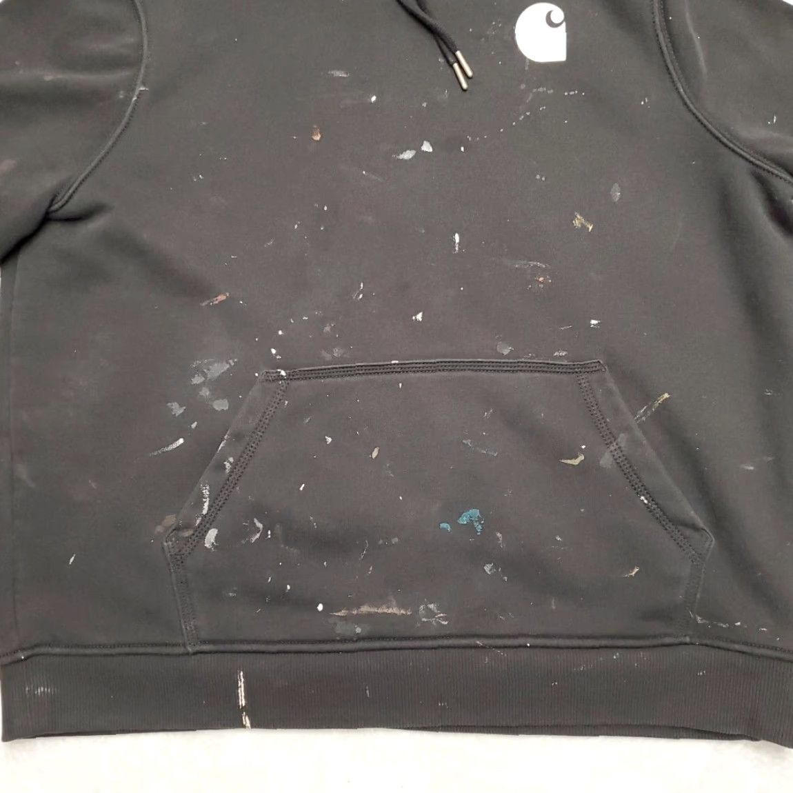 Carhartt Carhartt Hoodie Womens XL Black Paint Relaxed Hooded Work Pullover Sweatshirt Size XL / US 12-14 / IT 48-50 - 2 Thumbnail