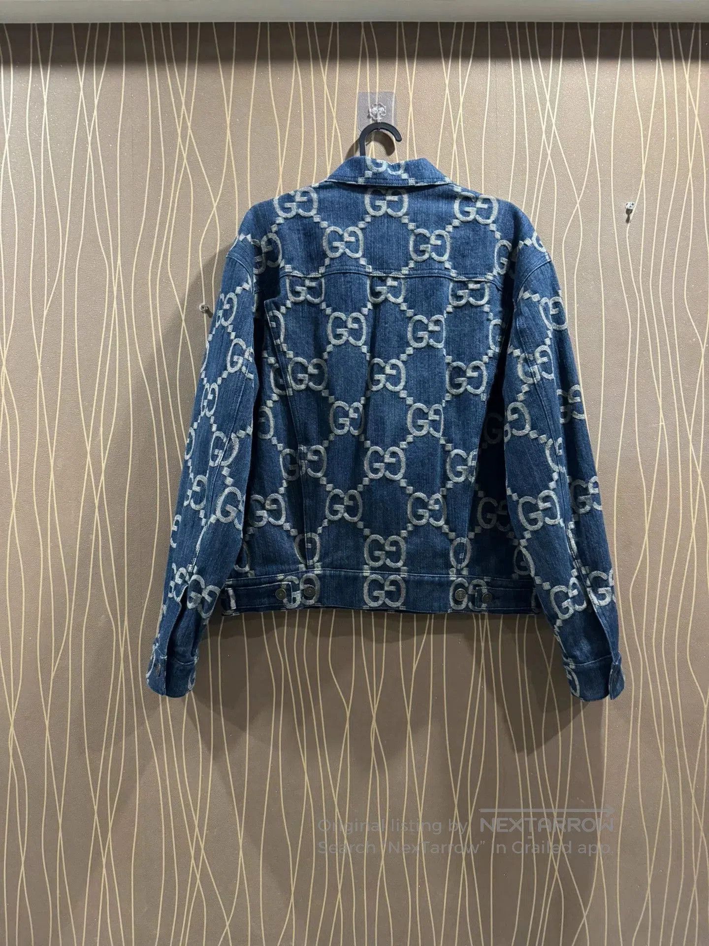 Gucci Gucci All-over Print Large Logo Denim Jacket. Size US M / EU 48-50 / 2 - 2 Thumbnail