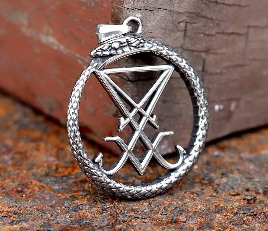 Goth Money × Japanese Brand Lucifer Symbol Steel Pendant + Chain goth satanic punk y2k Size ONE SIZE - 4 Thumbnail