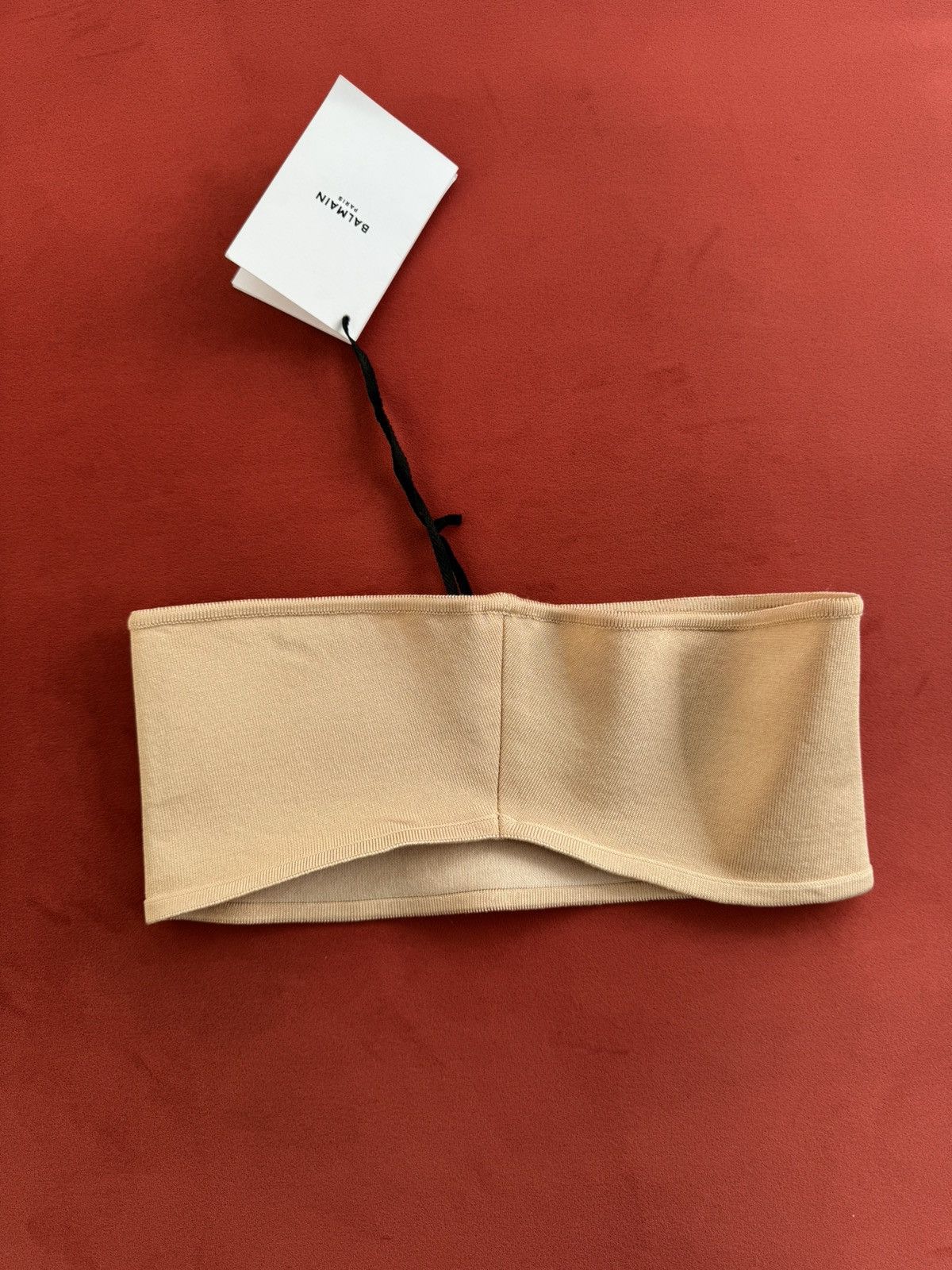 Balmain Balmain NEW blush crop top nude, size XS Size XS / US 0-2 / IT 36-38 - 6 Thumbnail