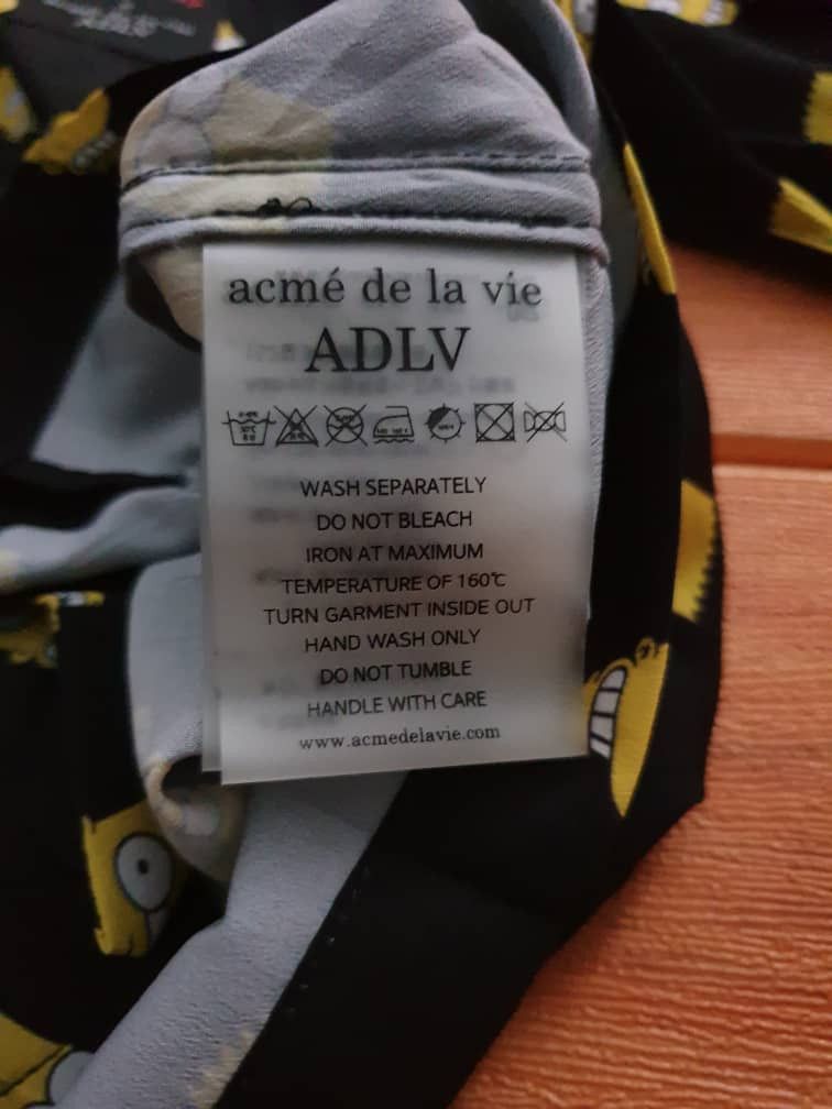 Acme Clothing 💥The Simpsons Matt groening x ADLV button shirt Size US L / EU 52-54 / 3 - 12 Thumbnail