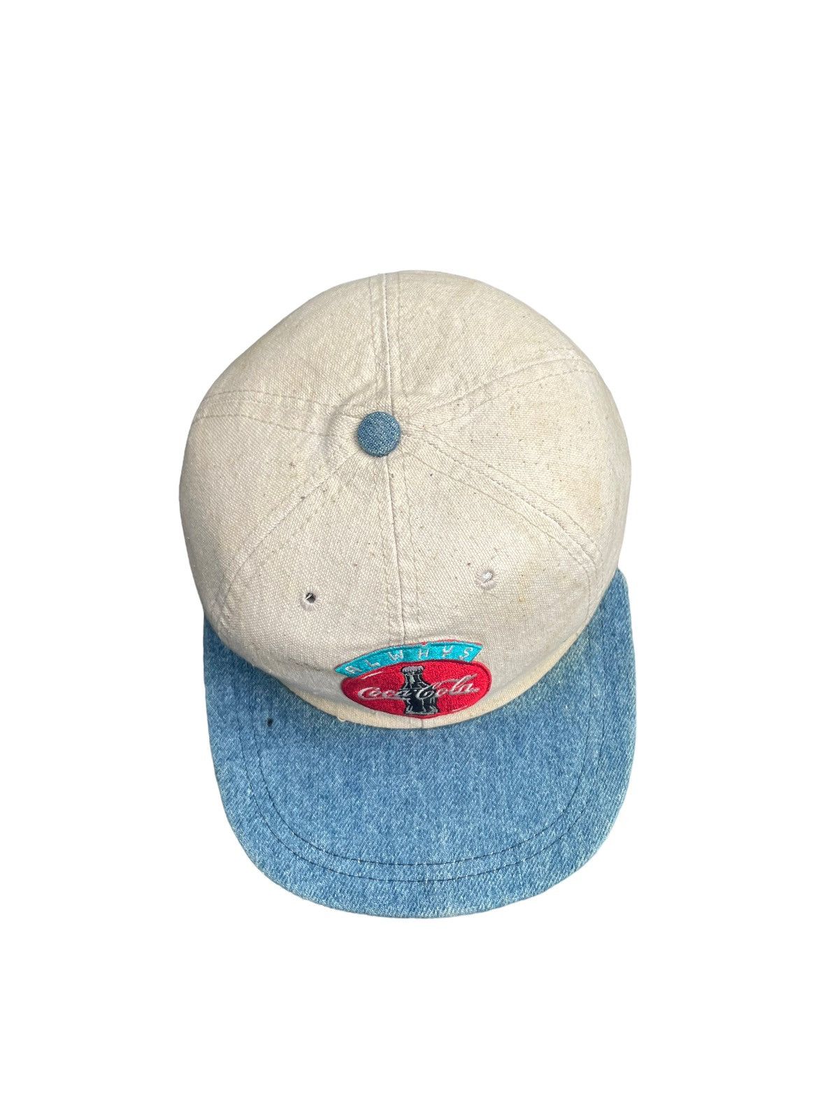 Coca Cola × Vintage Vintage Coca Cola Denim Cap Size ONE SIZE - 7 Thumbnail