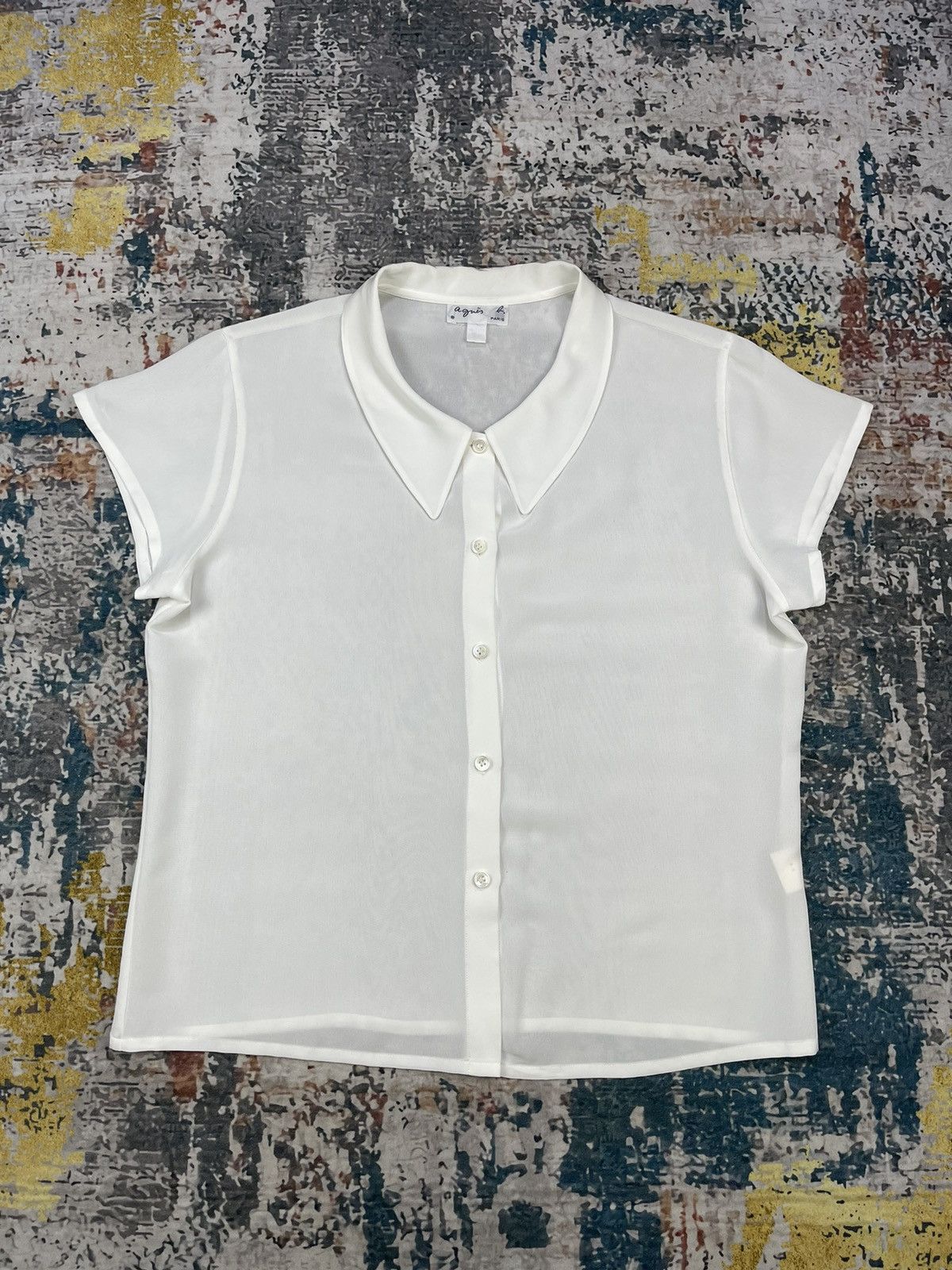 agnes b. Agnes B Chemise Off White Blouses Size M / US 6-8 / IT 42-44 - 2 Thumbnail