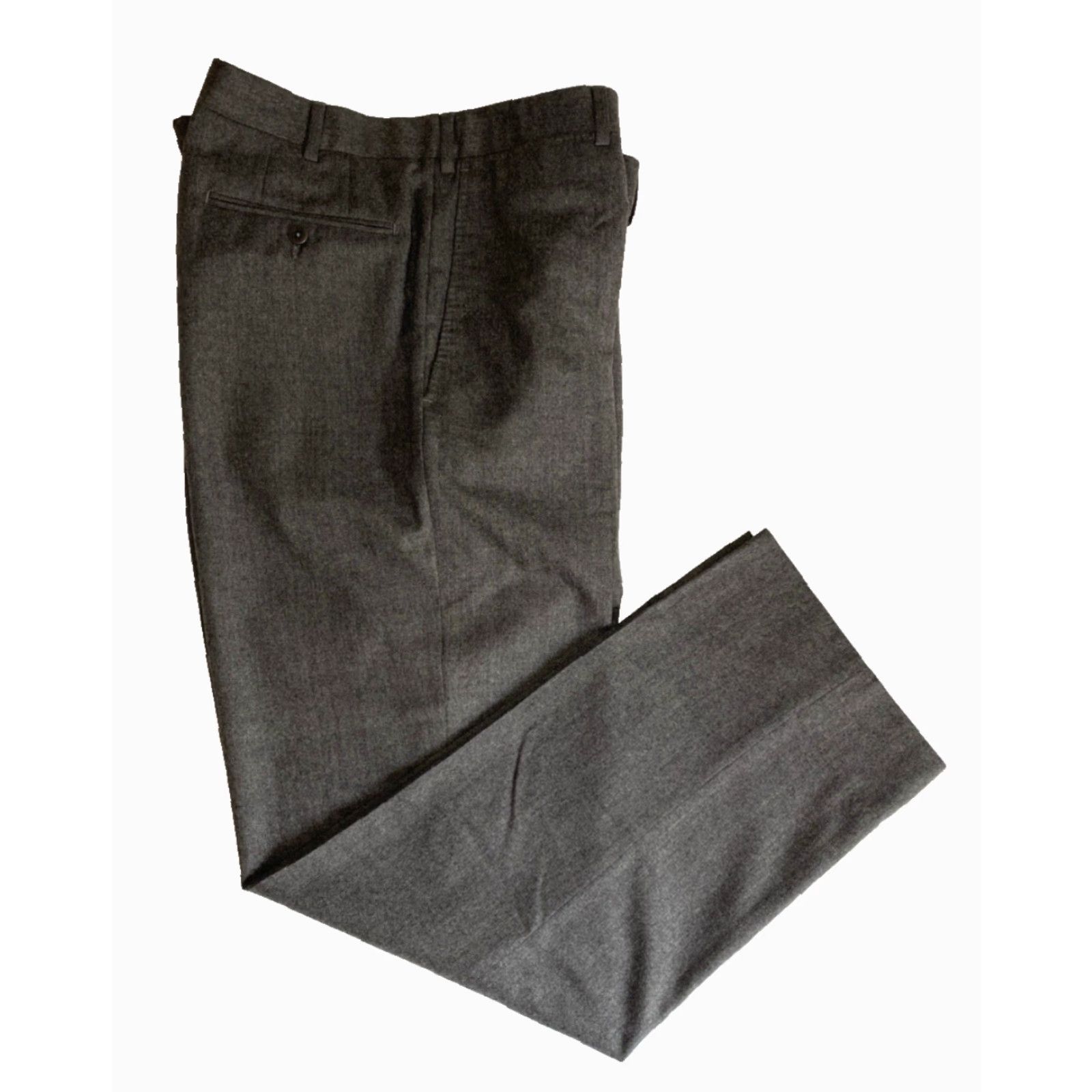 Ermenegildo Zegna Ermenegildo Zegna Men's Wool Pants Gray Sz 36 Size US 36 / EU 52 - 4 Thumbnail