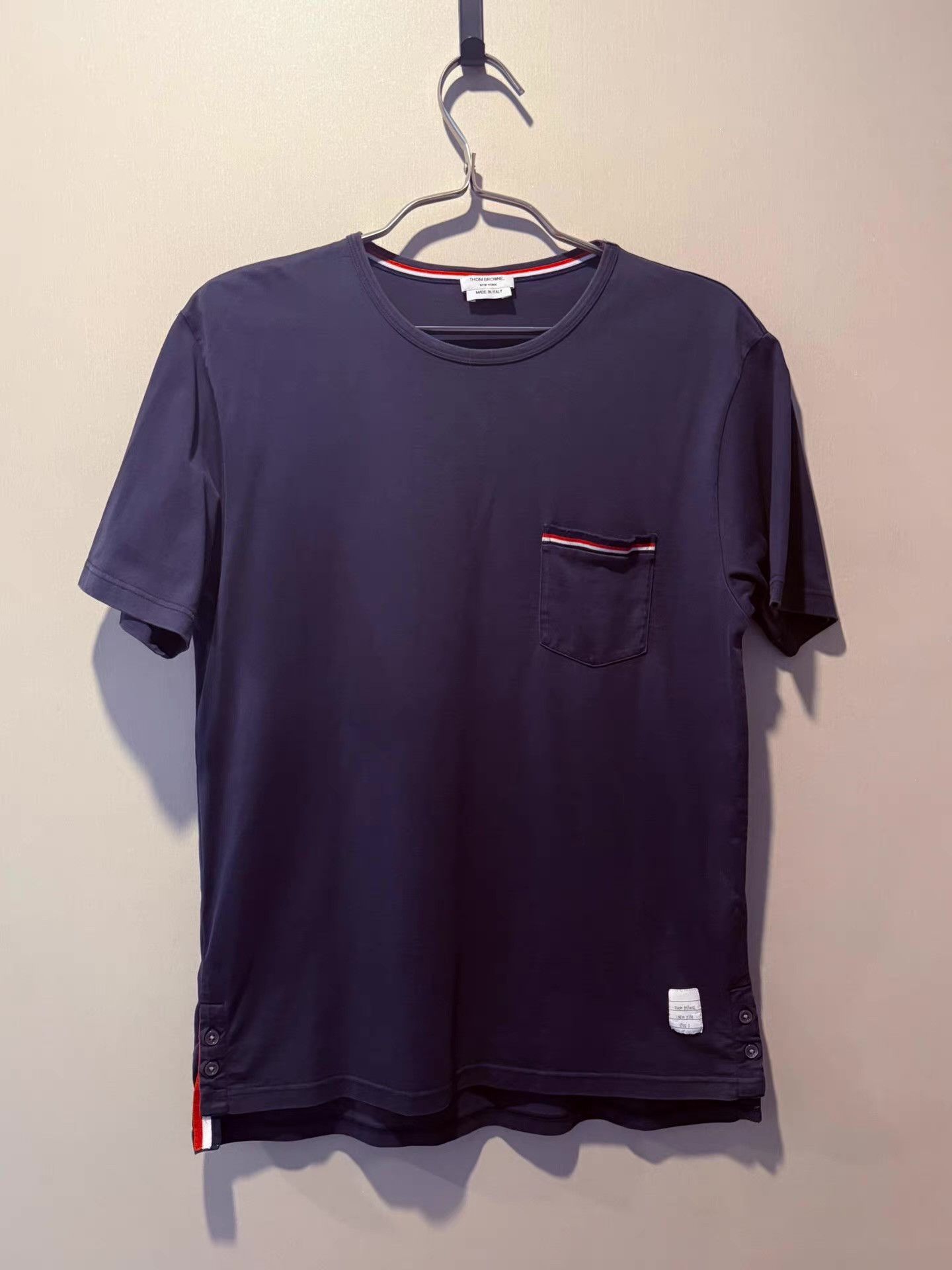 Thom Browne Thom Browne solid crew neck short sleeve T-shirt Ｑ20 Size US L / EU 52-54 / 3 - 1 Thumbnail