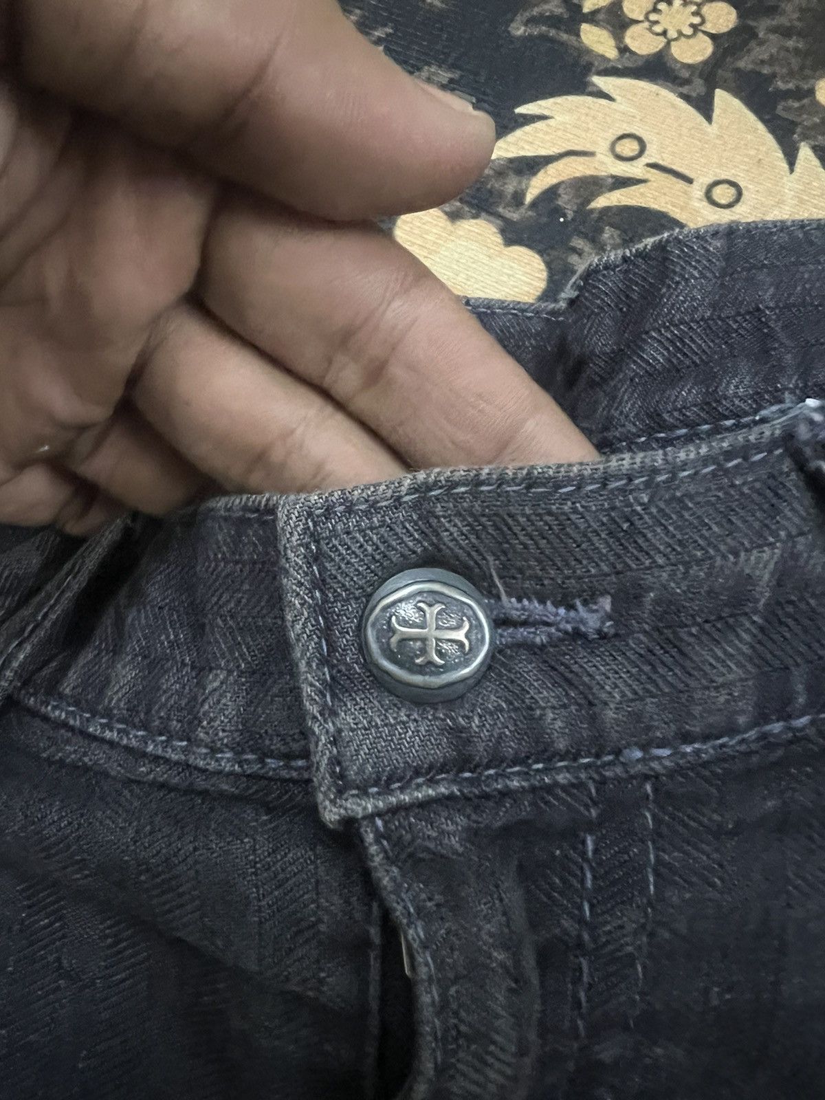 Japanese Brand × Vintage FLARED🔥CUSTOME CULTURE TWIST DENIM PANT Size US 31 - 8 Thumbnail