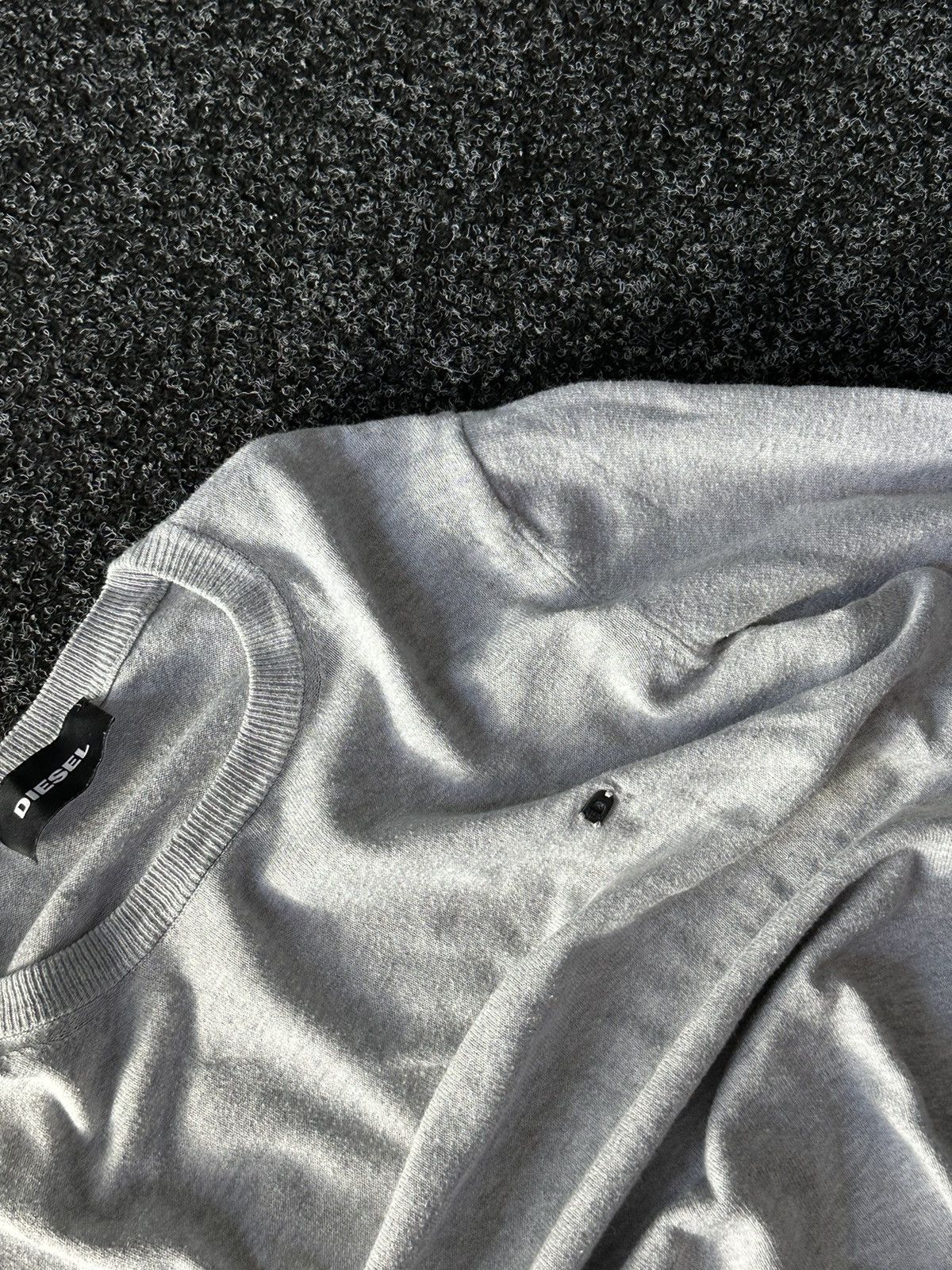Diesel × If Six Was Nine × Japanese Brand 🚨Vintage AVANT-GARDE Diesel SWEATER D metal logo Y2K gothic Size US M / EU 48-50 / 2 - 4 Thumbnail