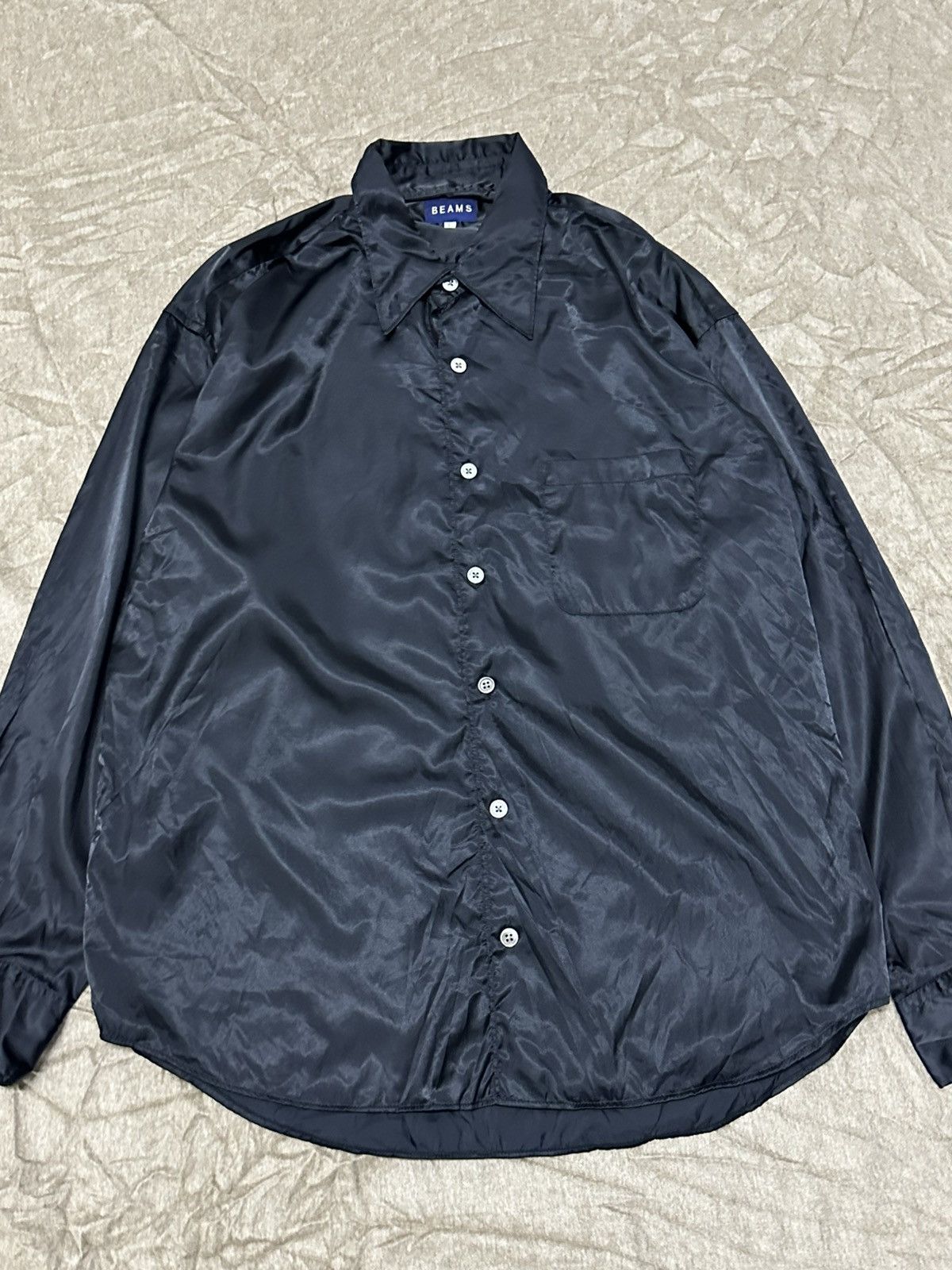 Beams Plus 1990 - Beams Japan 100% Nylon Pocket Button Up Shirt Size US L / EU 52-54 / 3 - 3 Thumbnail