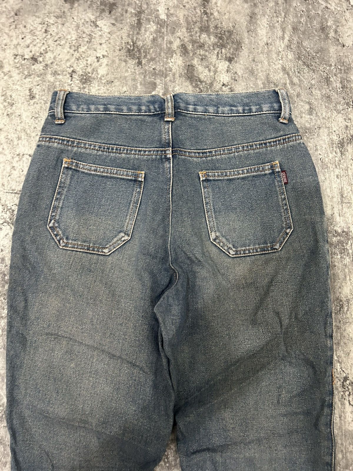 If Six Was Nine × Japanese Brand × Le Grande Bleu (L.G.B.) Vintage Jouer aux echecs Flare Jeans Size US 27 - 8 Thumbnail
