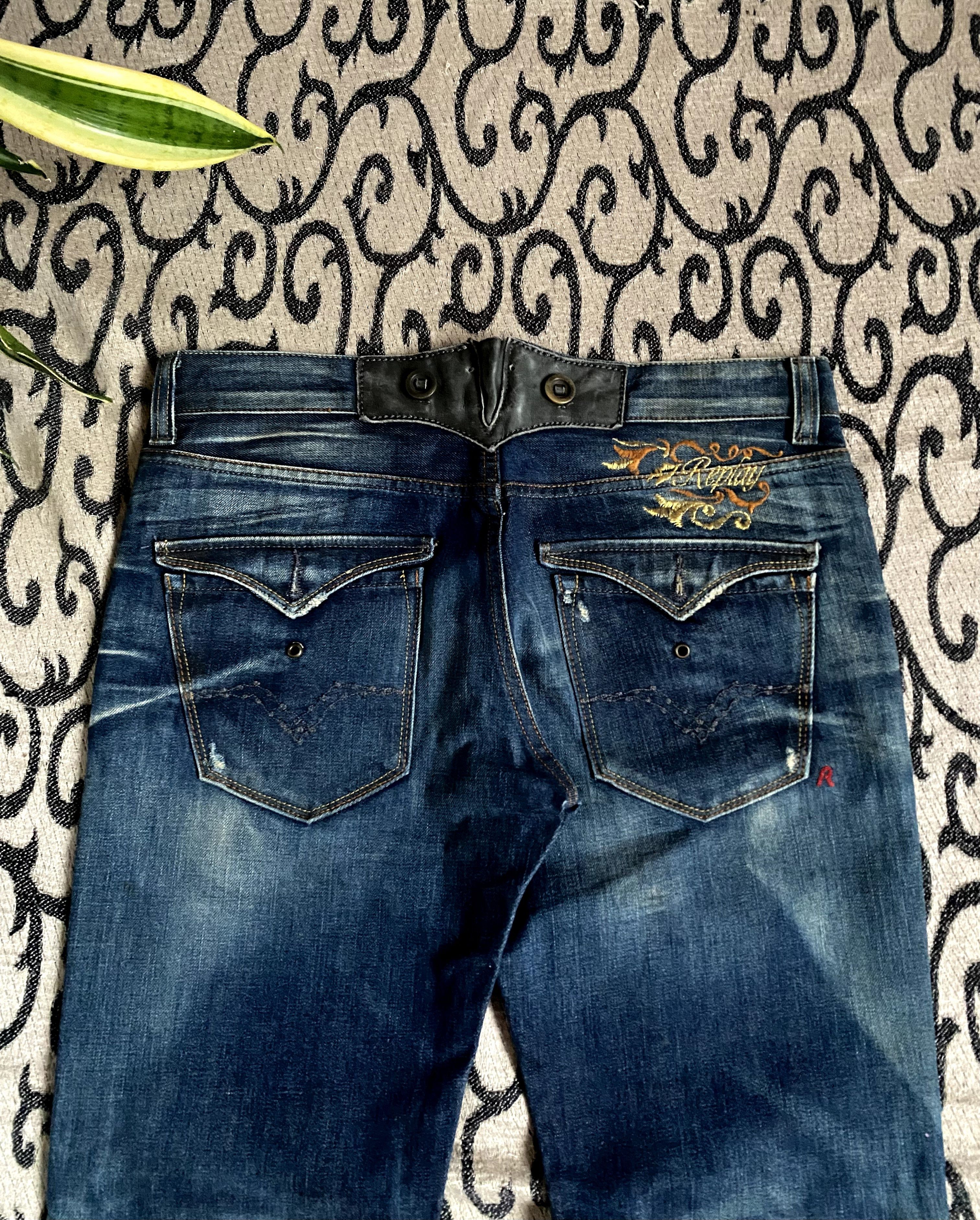 Beauty Beast × Replay Y2K Replay Embriodery Logo Jeans Streetwear Size US 30 / EU 46 - 3 Thumbnail