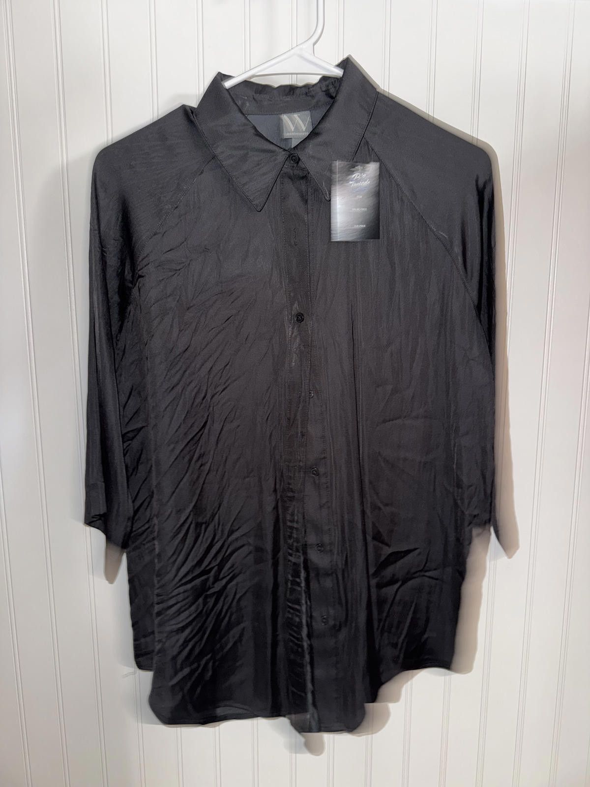 Worthington Worthington Black Button-Up Shirt Medium Size M / US 6-8 / IT 42-44 - 1 Thumbnail