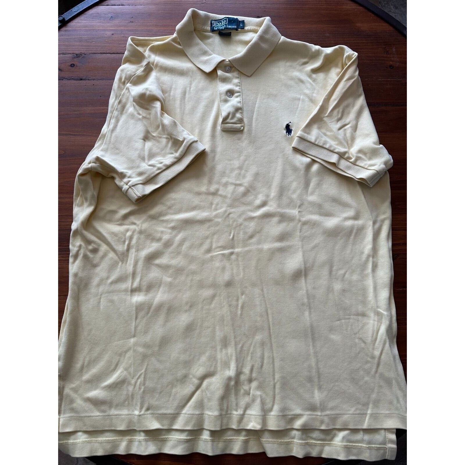 Polo Ralph Lauren Polo Ralph Lauren Men's Yellow Polo Shirt Size L Blue Pony Size US L / EU 52-54 / 3 - 3 Thumbnail