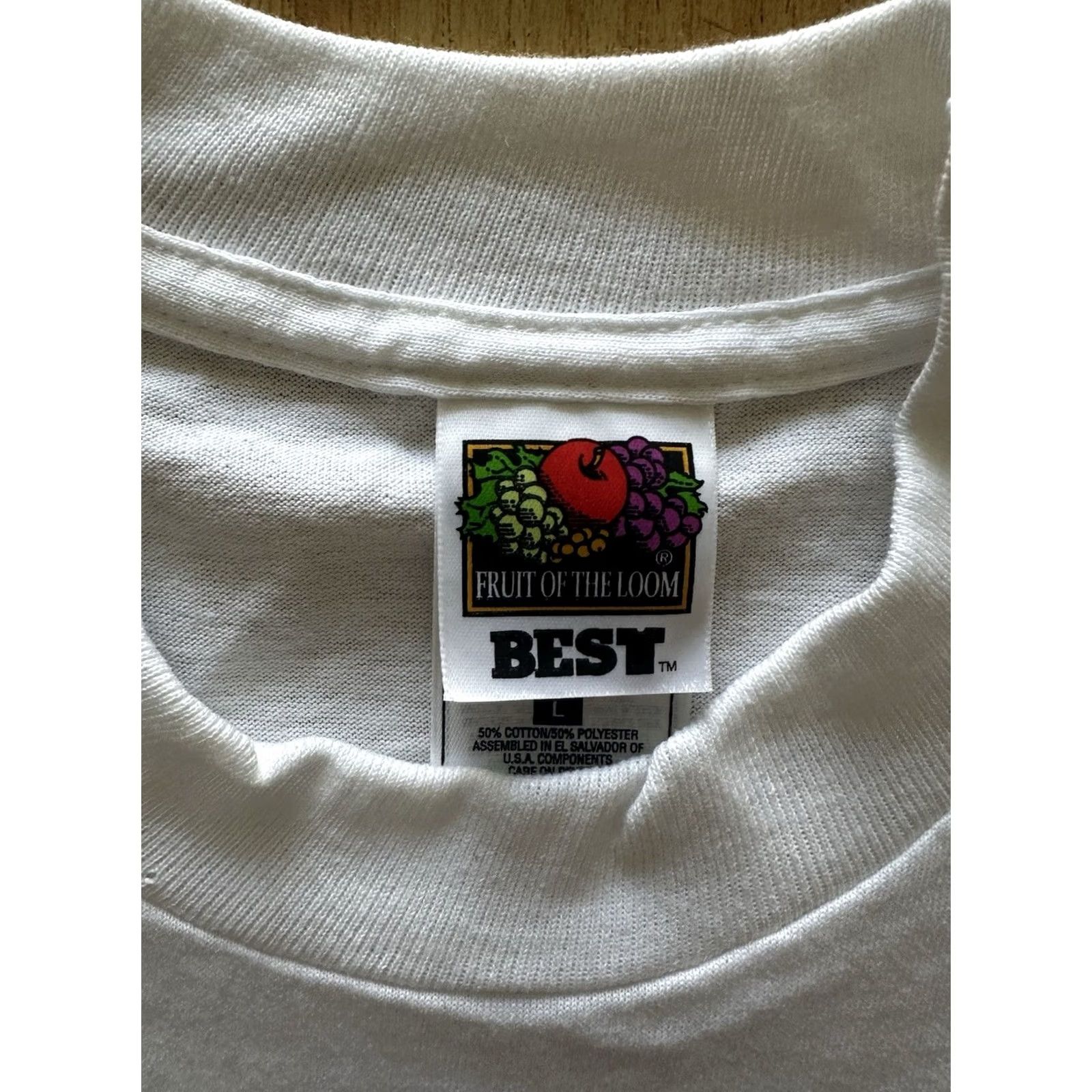 Fruit Of The Loom VINTAGE DARE Drug Abuse Resistance Education Lion Mascot T-Shirt L White 90s NWOT Men Size US L / EU 52-54 / 3 - 3 Thumbnail