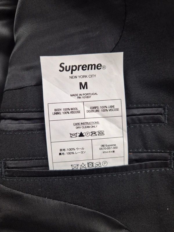 Supreme Supreme Yohji Yamamoto Men's Black Suit Blazer Size M Size US M / EU 48-50 / 2 - 4 Thumbnail