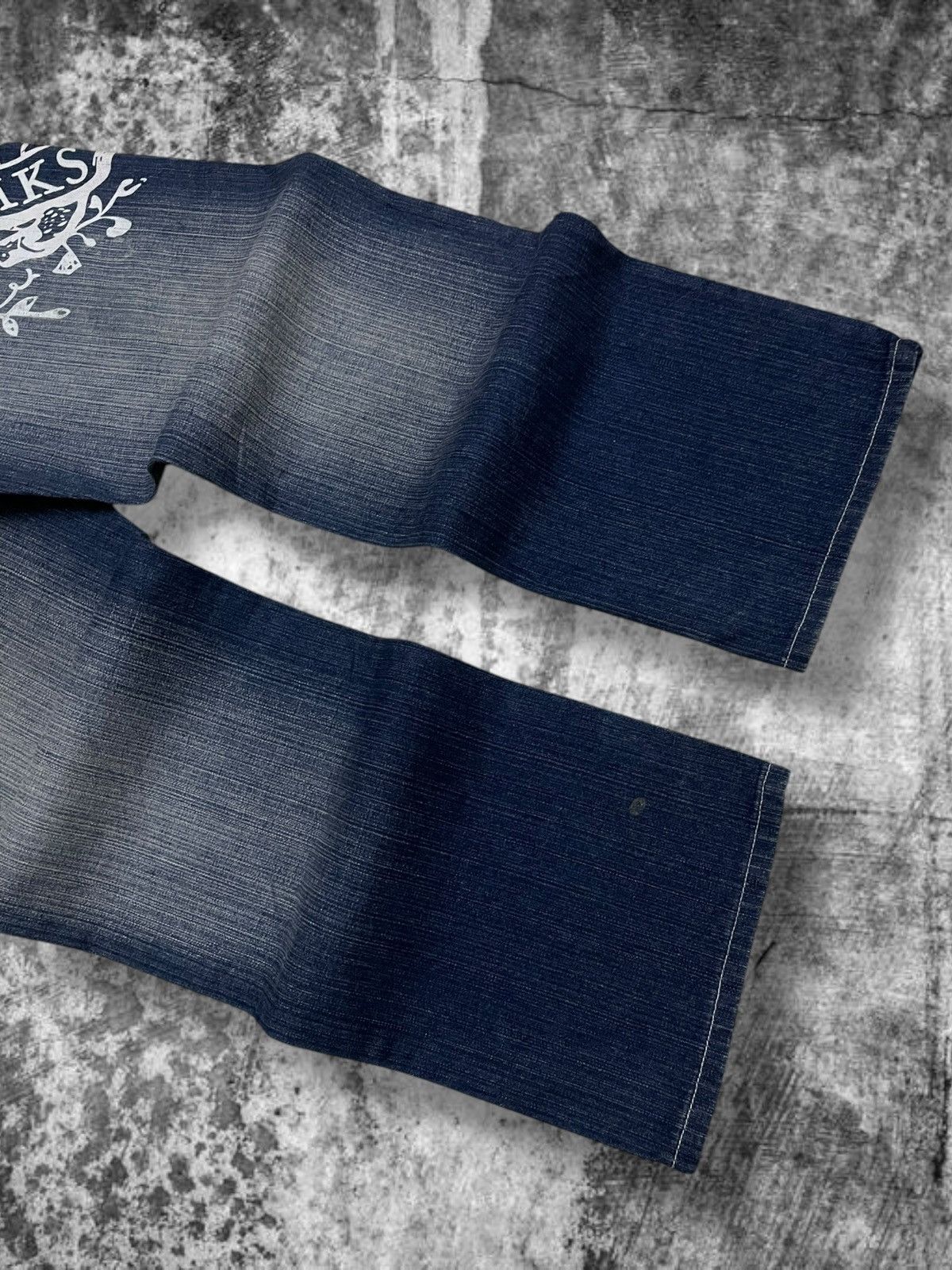 Japanese Brand Vintage Designer 90’s Akcdemiks Art Baggy Streewear Denim Size US 31 - 3 Thumbnail