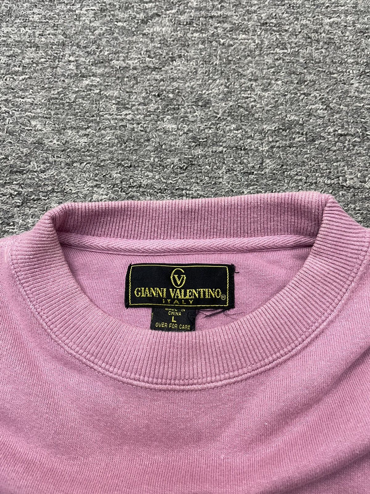 Valentino Vintage Gianni Valentino Sweatshirt Baggy Dusty Pink Size US L / EU 52-54 / 3 - 3 Thumbnail