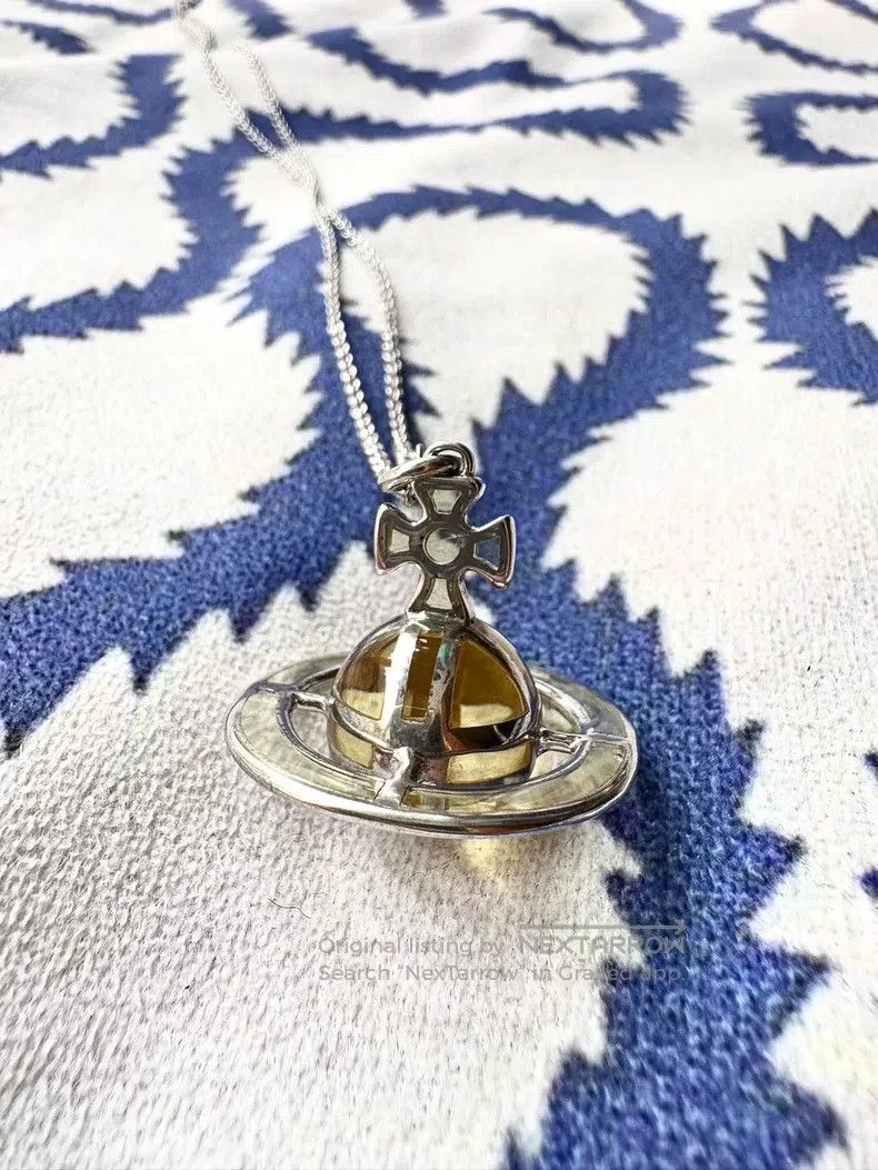 Vivienne Westwood Vivienne Westwood Jelly yellow Orb Saturn necklace Size ONE SIZE - 1 Thumbnail
