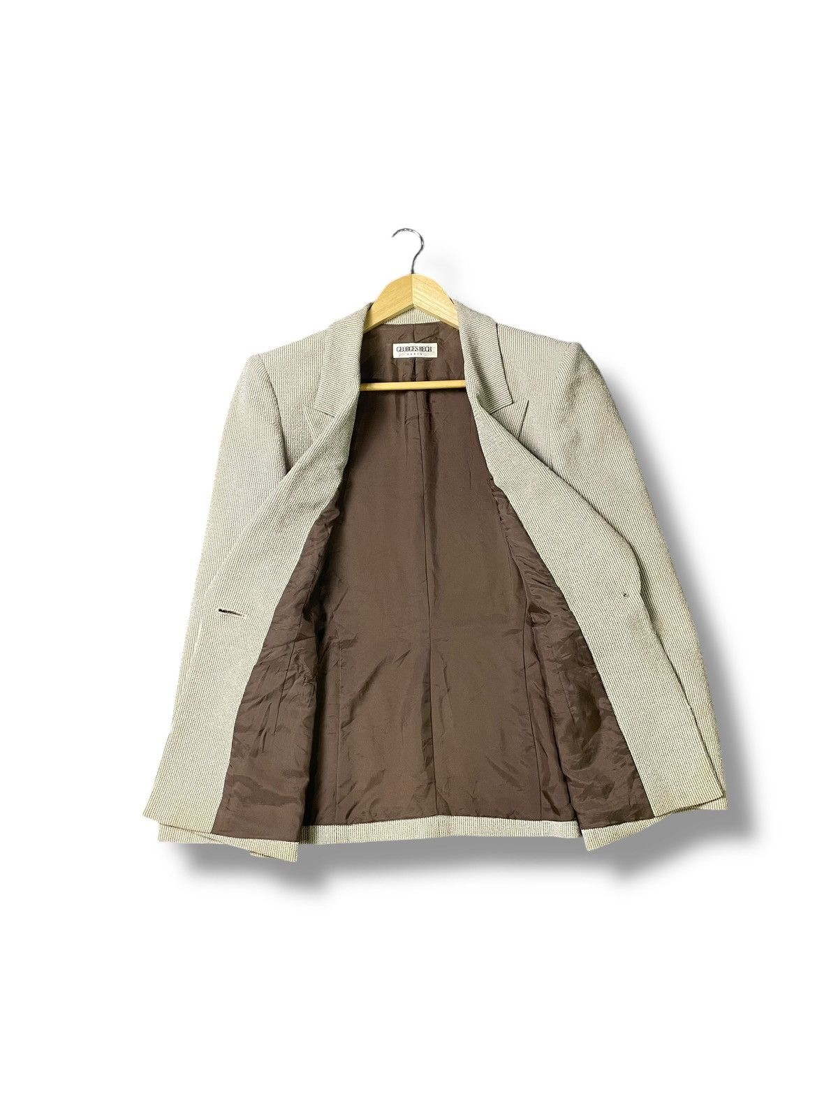 Designer × Japanese Brand × Vintage Georges Rech x Vintage Linen Blazer (35) Size US S / EU 44-46 / 1 - 2 Thumbnail