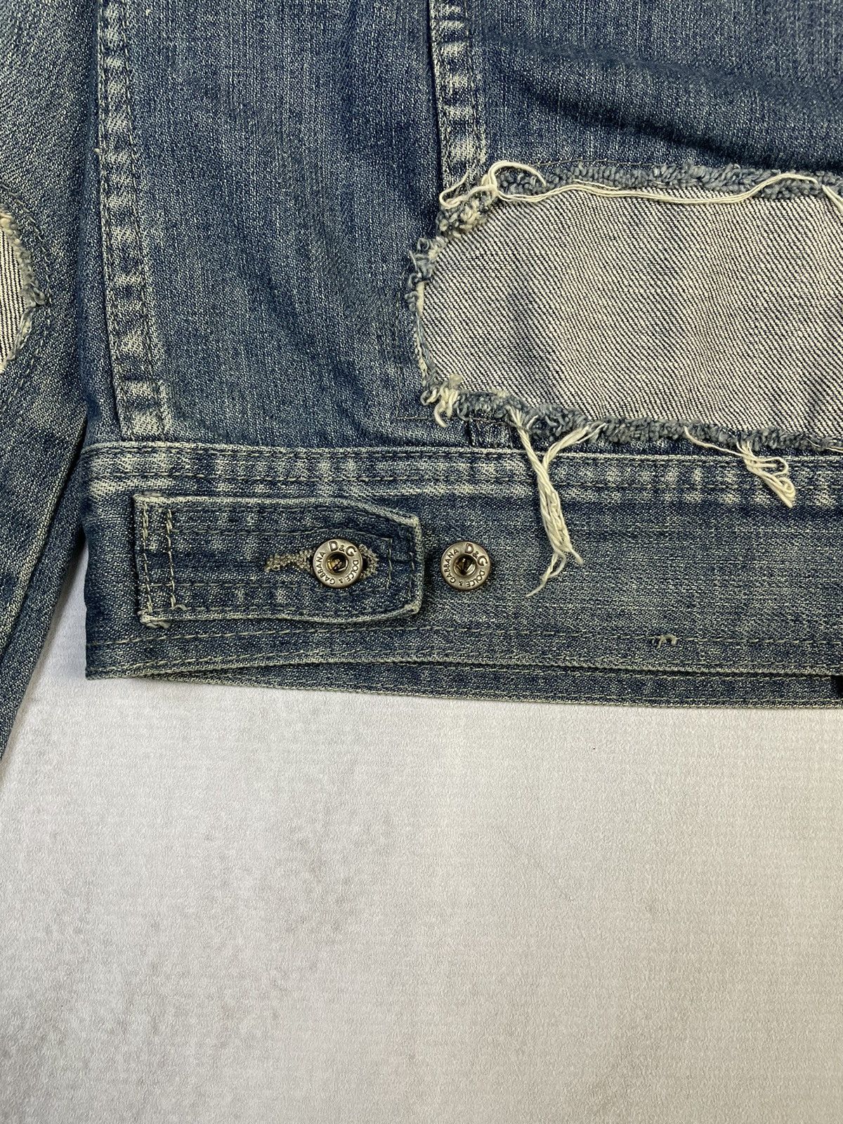 Dolce & Gabbana AW04 Dolce & Gabbana Artisanal Patchwork Denim Jacket Size US M / EU 48-50 / 2 - 10 Thumbnail