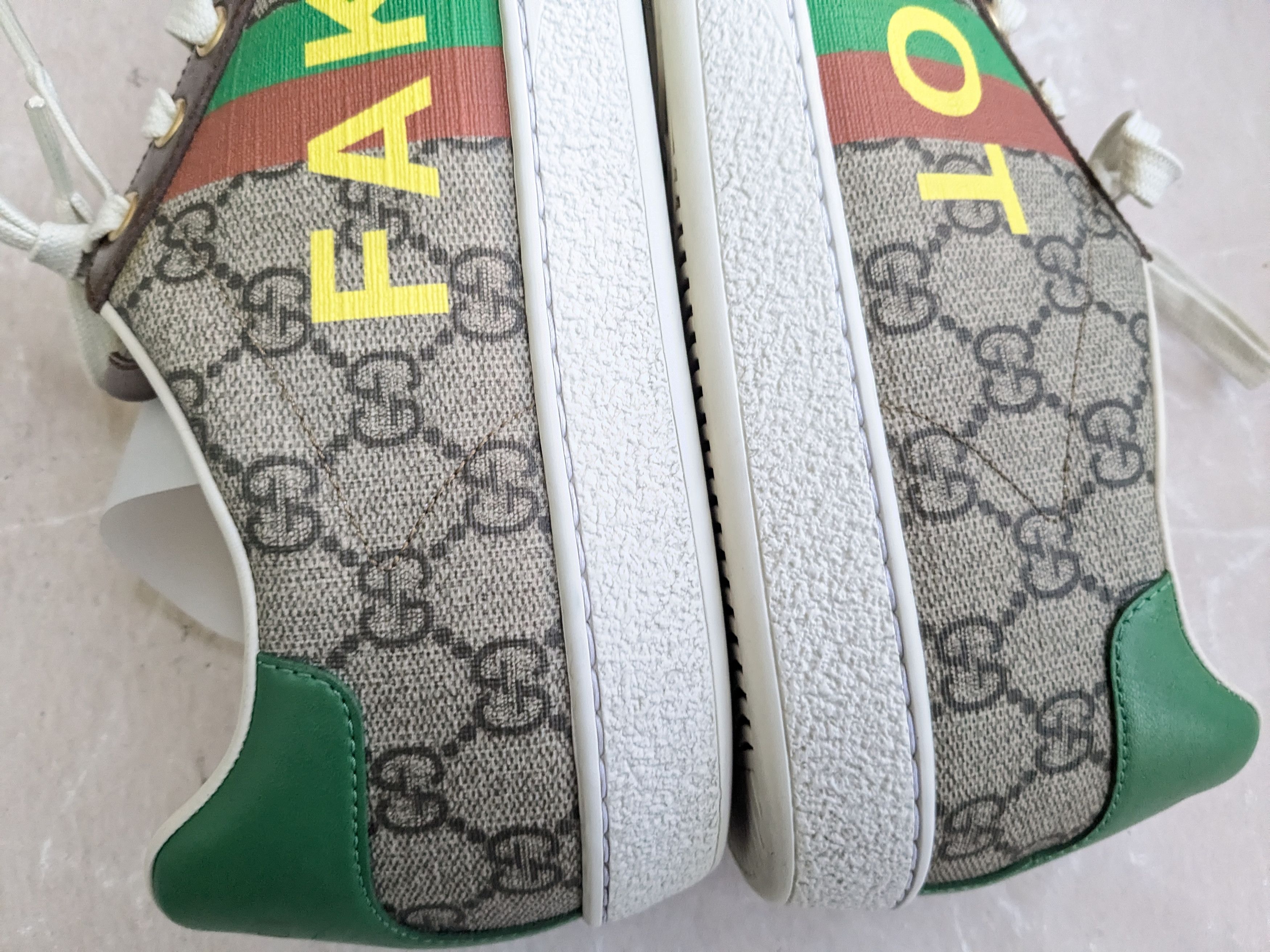 Gucci Gucci Ace Monogram Low 8.5 Canvas GG Logo Size US 8.5 / EU 41-42 - 12 Thumbnail