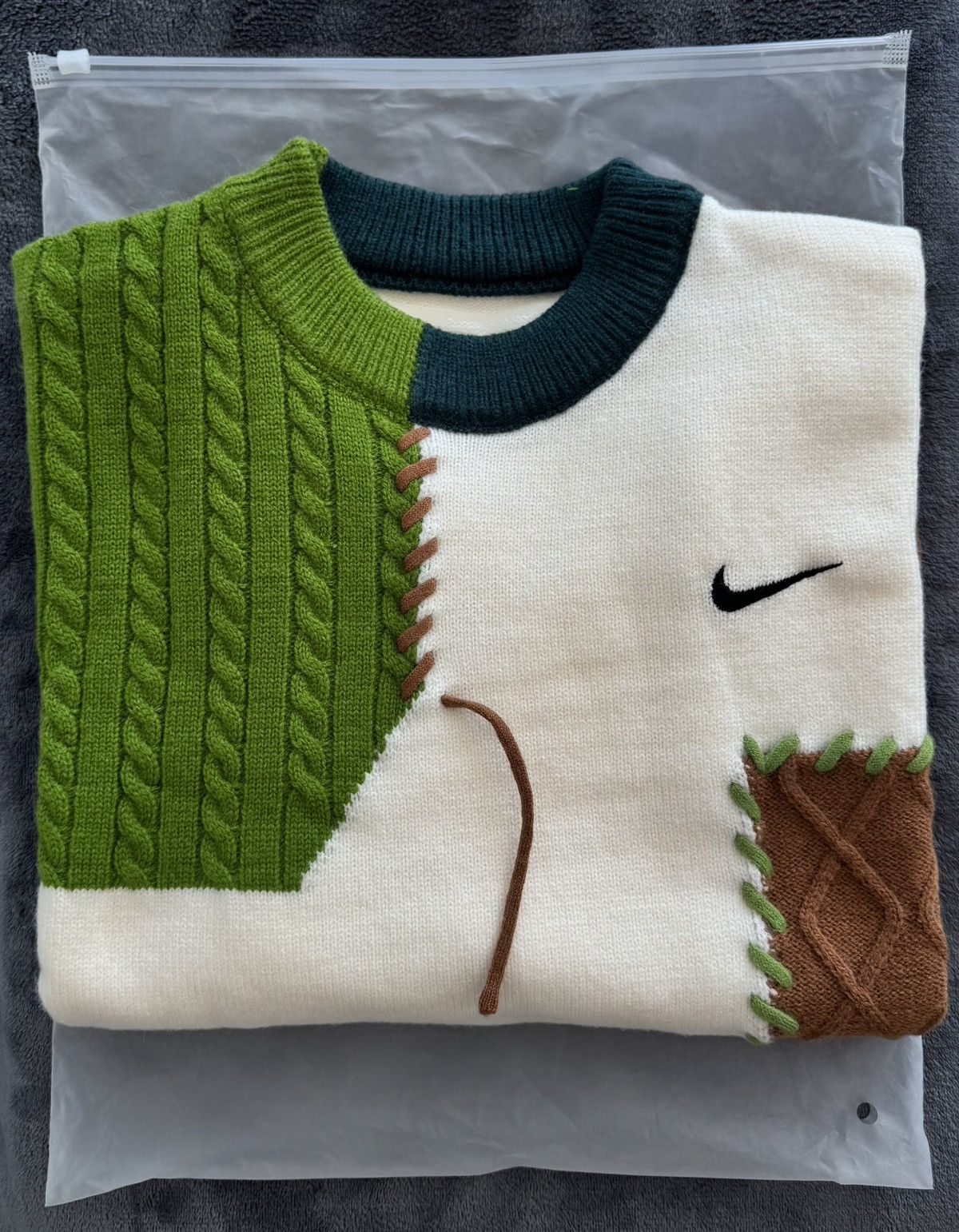 Nike Swoosh Knit Sweatshirt Size M / US 6-8 / IT 42-44 - 2 Thumbnail