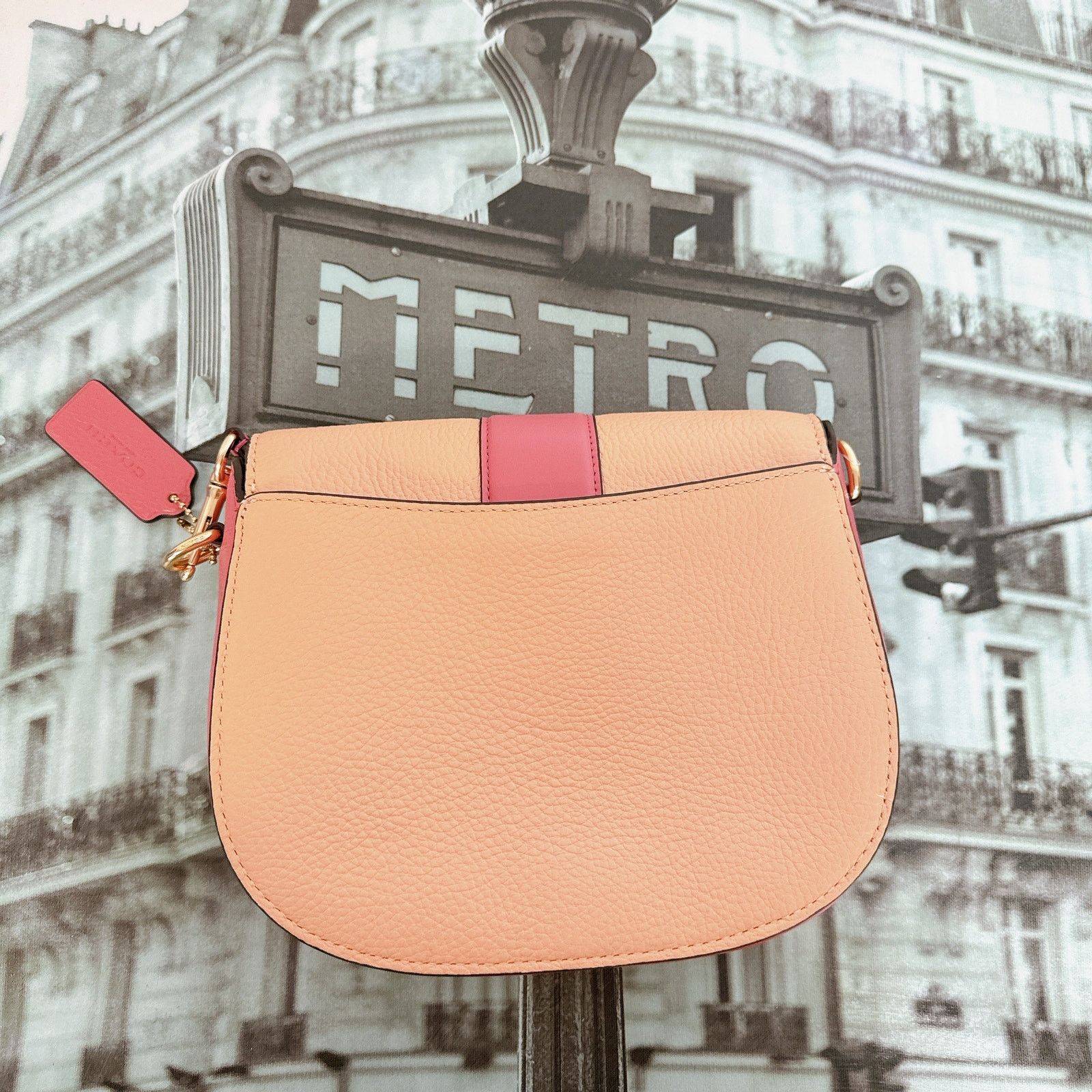 Coach Coach C8296 Georgie Saddle Bag In Colorblock IN Faded Blush Size ONE SIZE - 5 Thumbnail