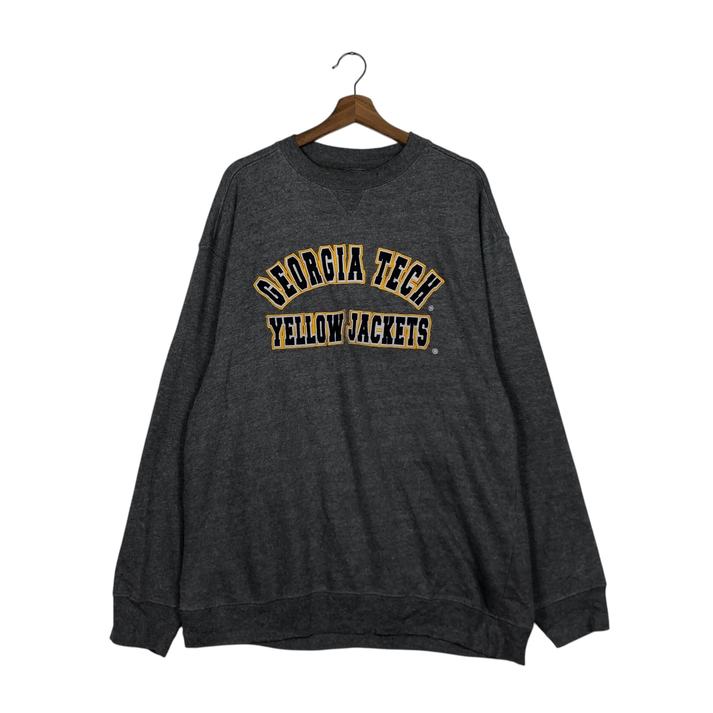Japanese Brand 📌Vintage Sweatshirt Rich Grey Georgia Tech Big Logo Size US M / EU 48-50 / 2 - 3 Thumbnail