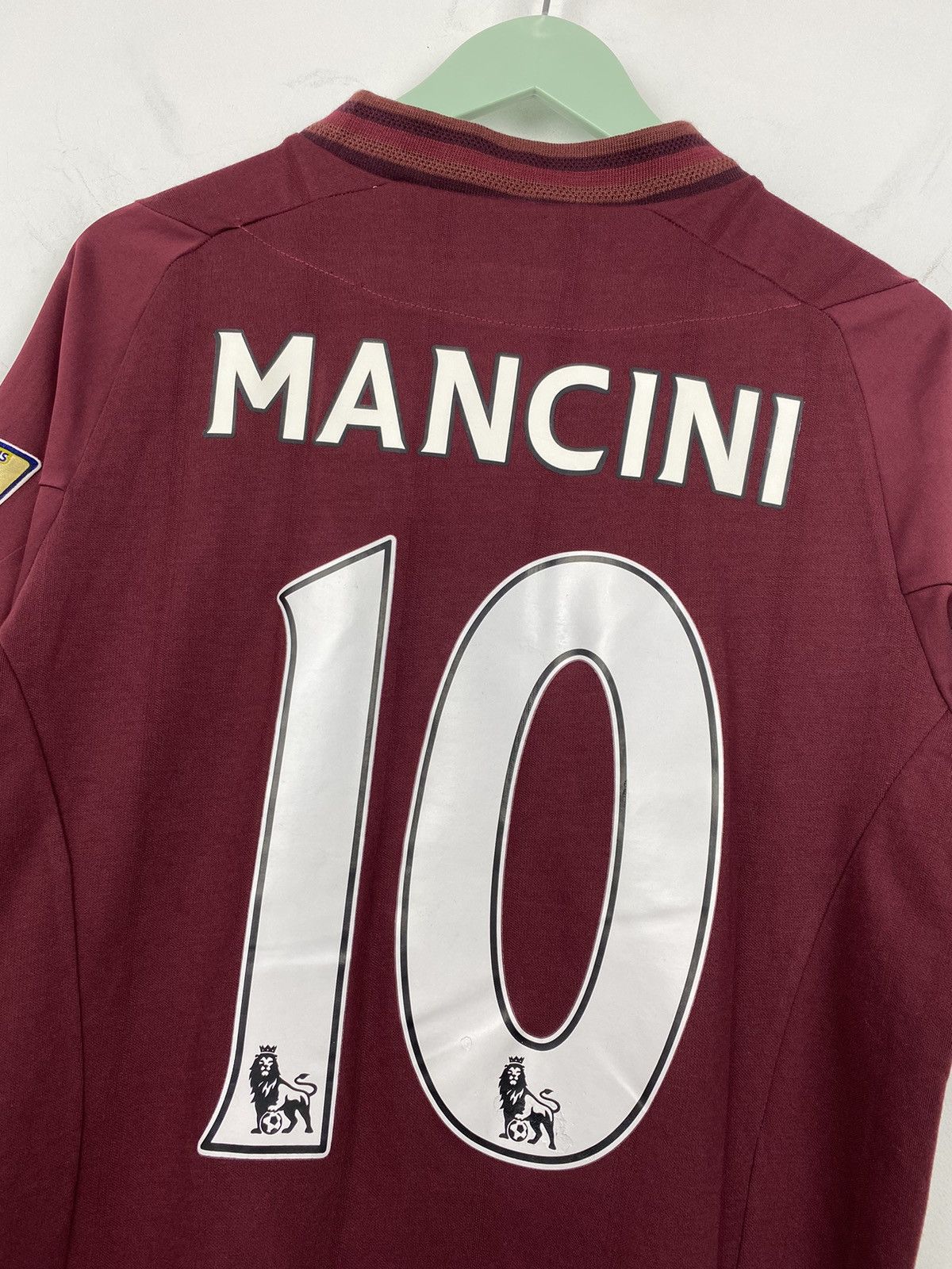 Umbro Manchester City 2012 2013 Away Mancini Soccer Jersey PSG Size US M / EU 48-50 / 2 - 8 Thumbnail