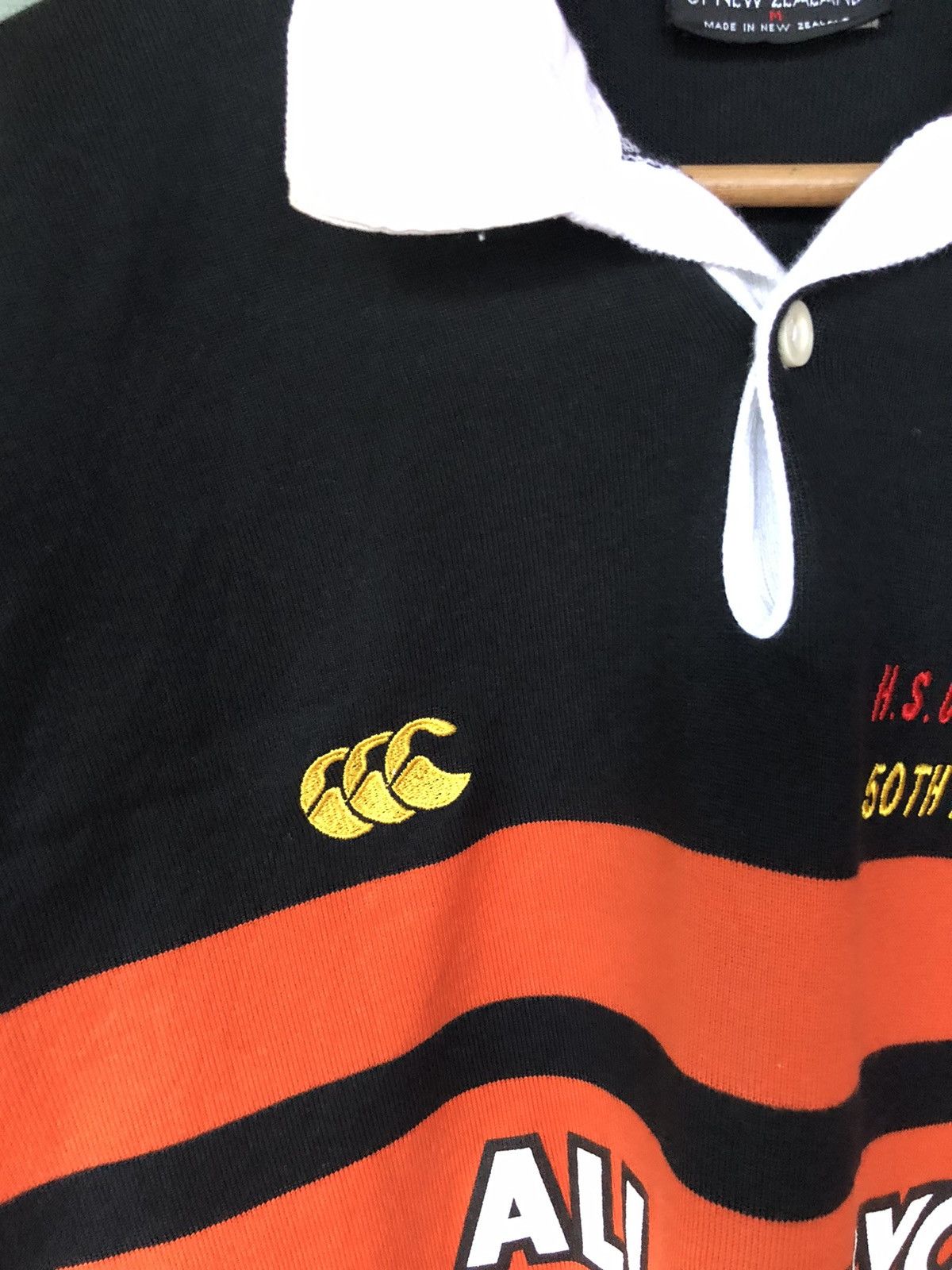 Canterbury of New Zealand Vintage 90's Canterbury Seiryo Rugby 50th Aniversary Sleeve Size US M / EU 48-50 / 2 - 7 Thumbnail