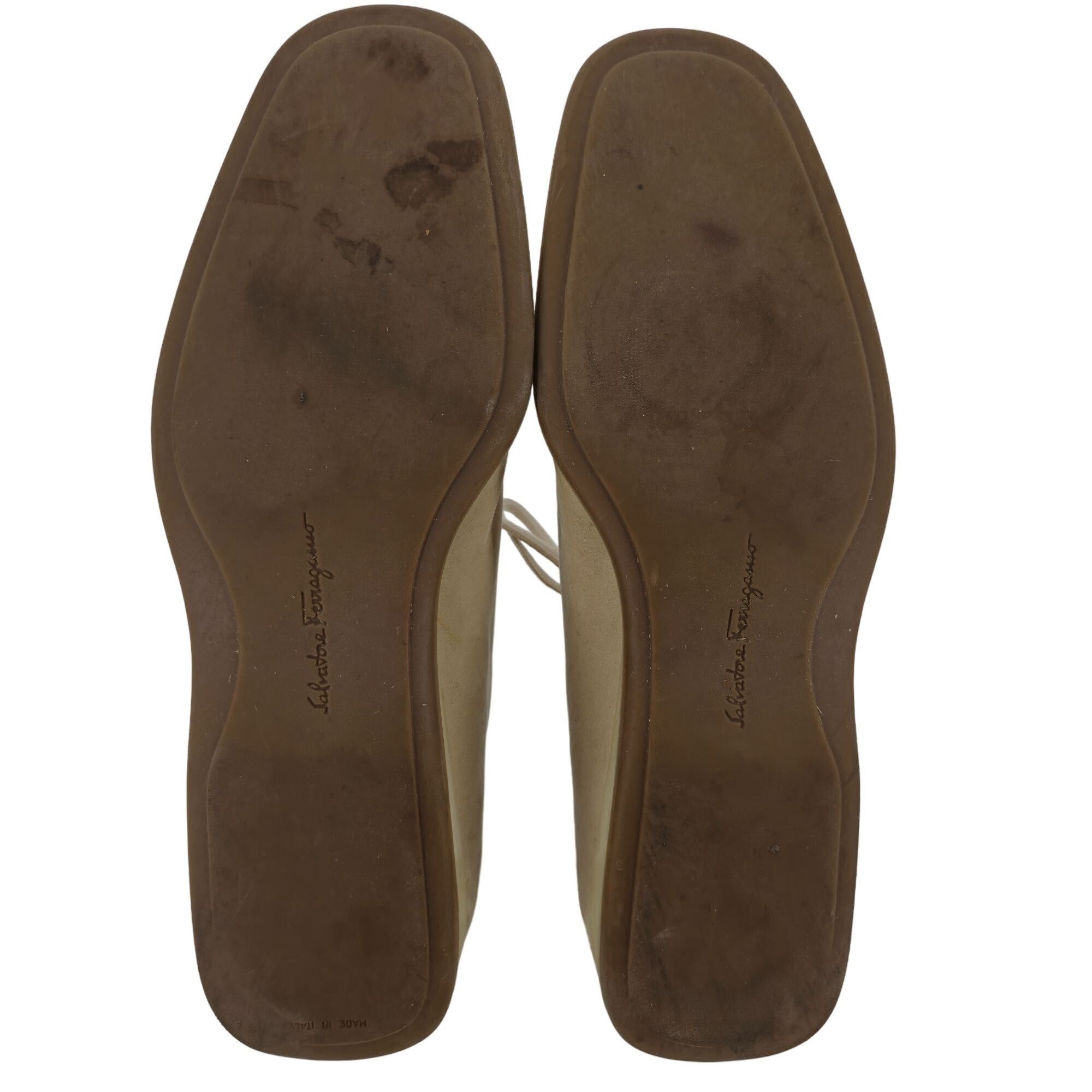 Salvatore Ferragamo Vintage Salvatore Ferragamo Sneaker Men 11 Beige Tan Leather Size US 11 / EU 44 - 12 Thumbnail