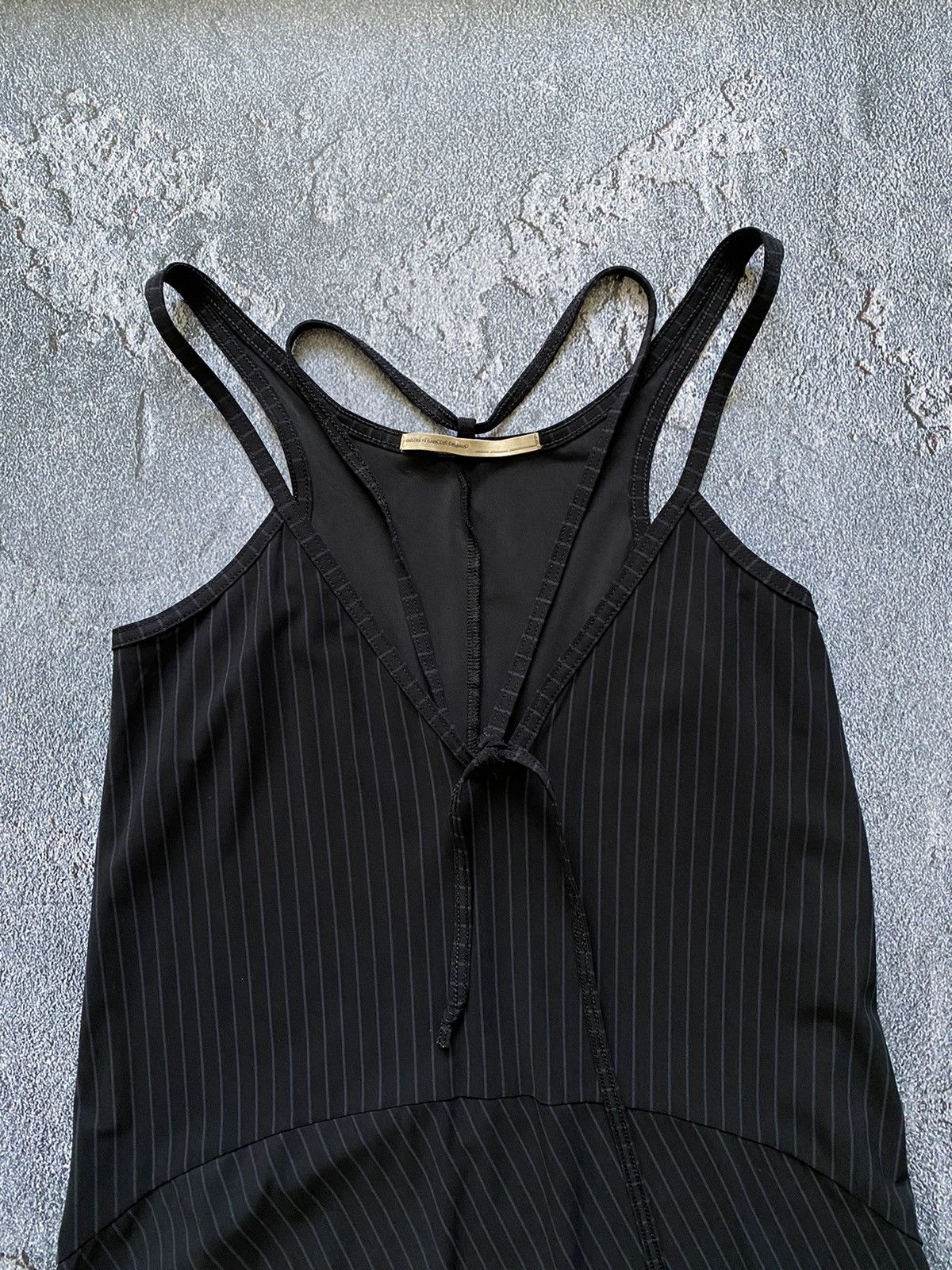 Marithe + Francois Girbaud M+FG Asymmetrical Striped Long Tank Dress Size M / US 6-8 / IT 42-44 - 7 Thumbnail