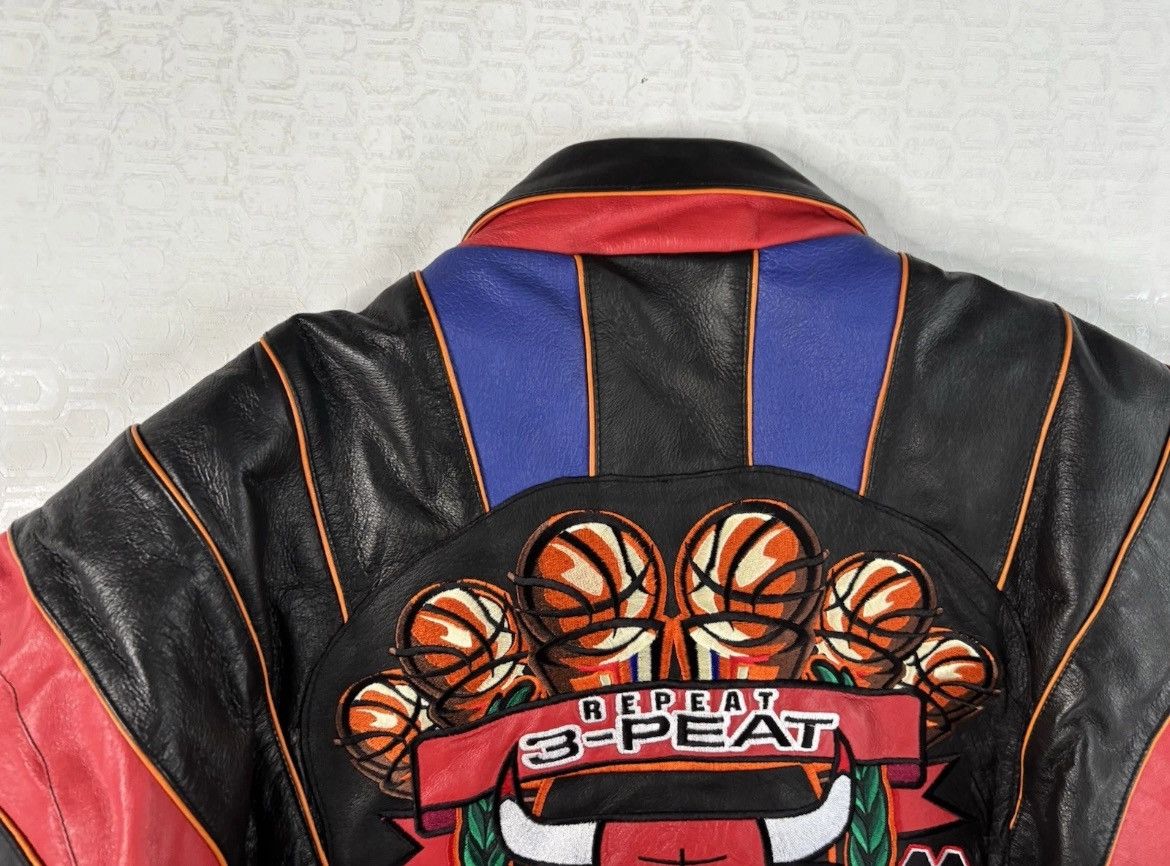 Jeff Hamilton Jeff Hamilton 1998 3-Peat Leather Jacket Size US XXL / EU 58 / 5 - 6 Thumbnail