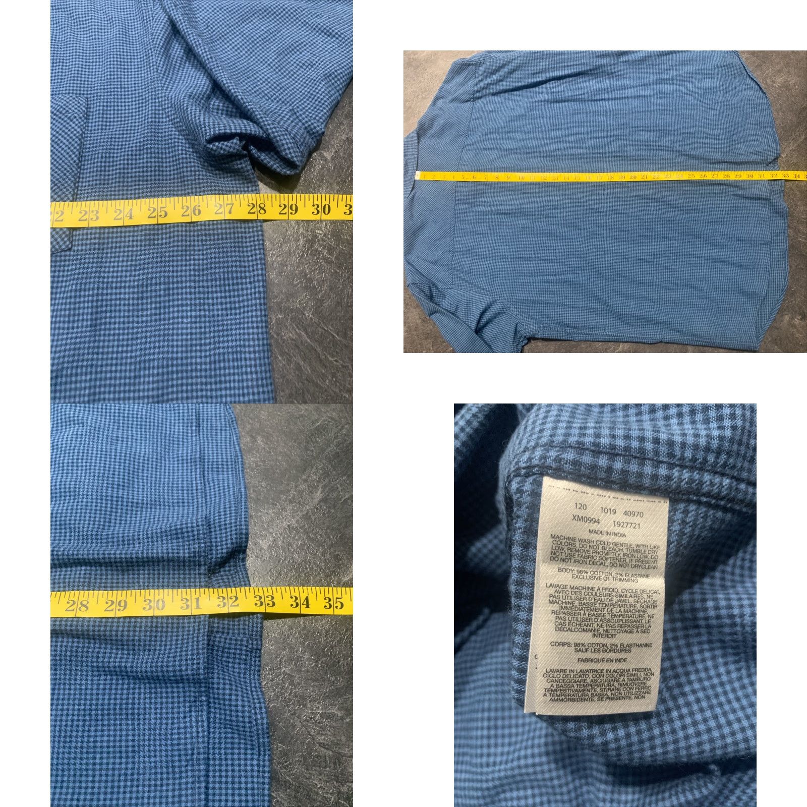 Vintage COLUMBIA Glenplaid Blue Button-Up Shirt 2XL Regular Long Sleeve Mens Size US XXL / EU 58 / 5 - 8 Thumbnail