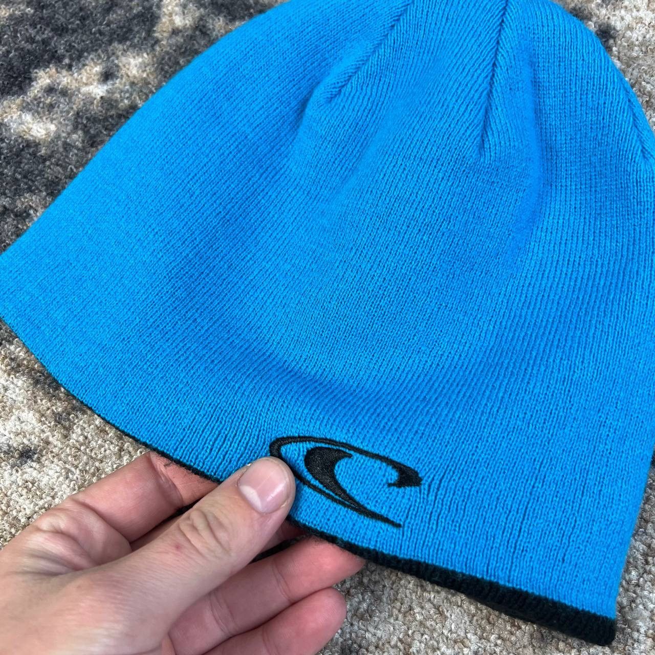 O'Neill Oneill Big Logo Two-Sides Vintage Y2K Beanie Hat Size ONE SIZE - 4 Thumbnail