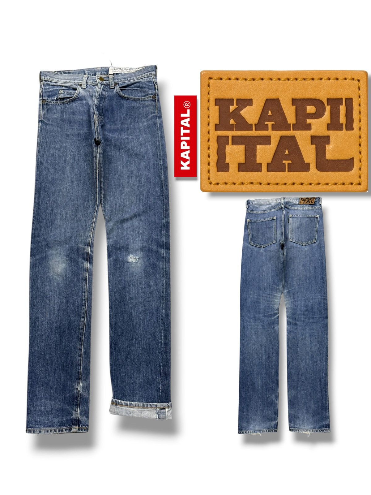 Kapital Vintage KAPITAL Okayama Japan Half Selvedge Denim Jeans W29 Size US 29 - 1 Thumbnail