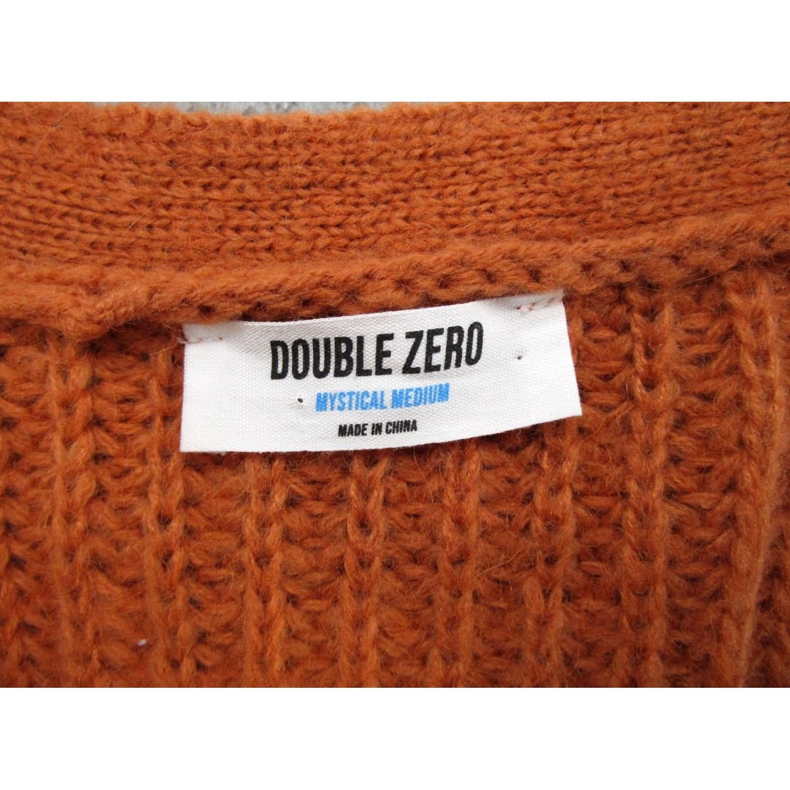 Doublet Double Zero Mystical Orange Knit Button Cardigan Sweater Size M Women Knit Button Orange M Cardigan Women 90s? Size M / US 6-8 / IT 42-44 - 2 Thumbnail