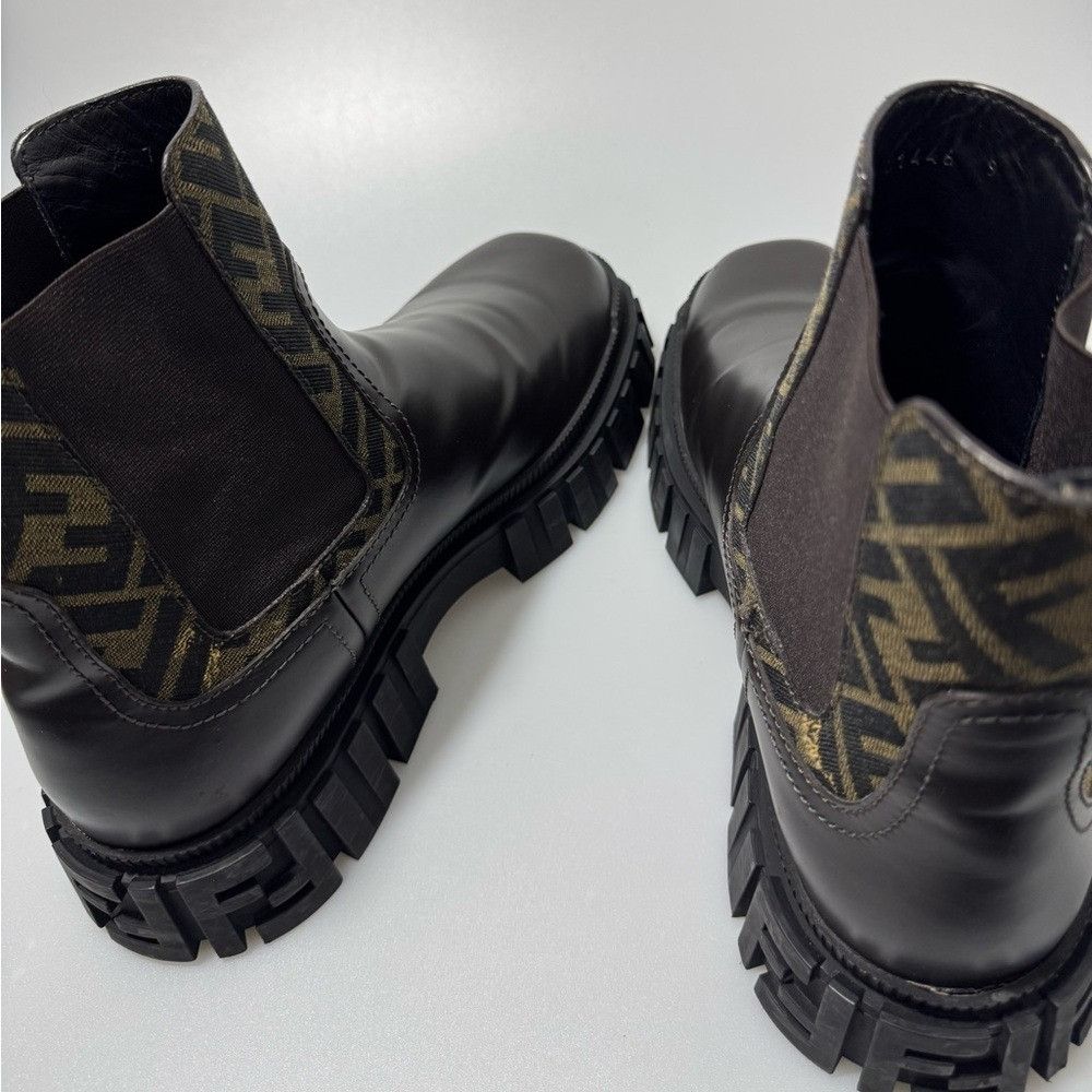 Fendi Fendi Force Chelsea Boots Black Brown Men’s Size 9. Size US 9 / EU 42 - 6 Thumbnail
