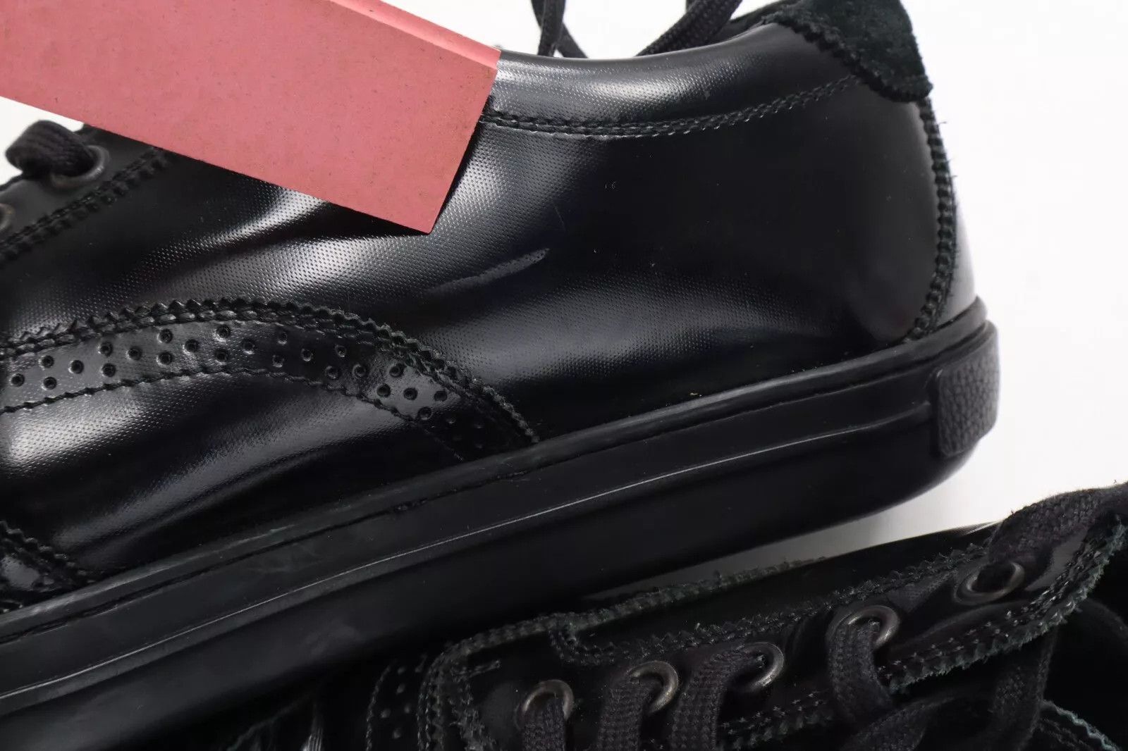 Giorgio Armani GIORGIO ARMANI Shoes Men's EU 43 Black Leather Almond Toe Size US 10 / EU 43 - 17 Thumbnail