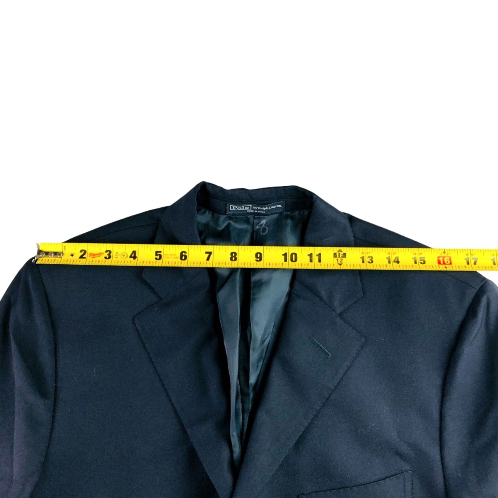 Polo Ralph Lauren Polo Ralph Lauren Blazer Navy Blue Men's 3-Button 100% Wool Italy 40L Size US L / EU 52-54 / 3 - 6 Thumbnail