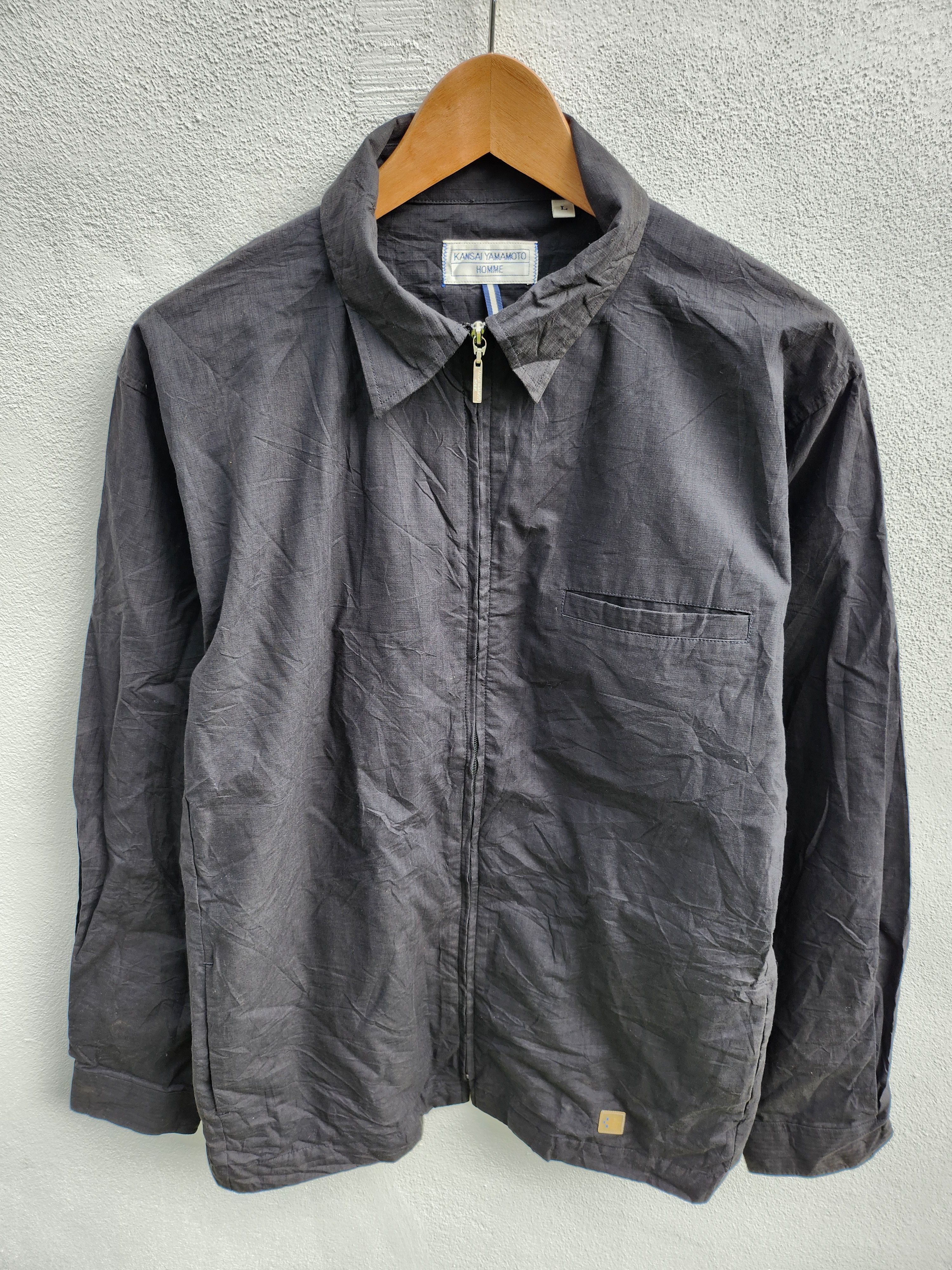 If Six Was Nine KANSAI Yamamoto Homme All Black Light Jacket Size US L / EU 52-54 / 3 - 2 Thumbnail