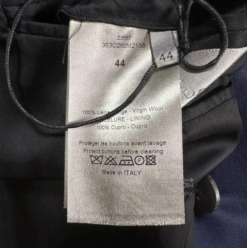 Dior Dior Men's Navy Wool Double-Breasted Blazer . Size US M / EU 48-50 / 2 - 6 Thumbnail