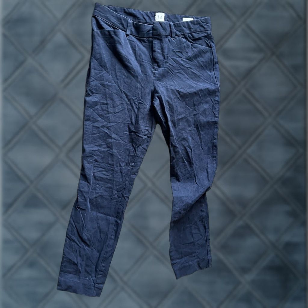 Gap Gap Women's Pants Signature Skinny Ankle 6 Regular Navy Blue Stretch Denim Womens Size 28" / US 6 / IT 42 - 1 Thumbnail