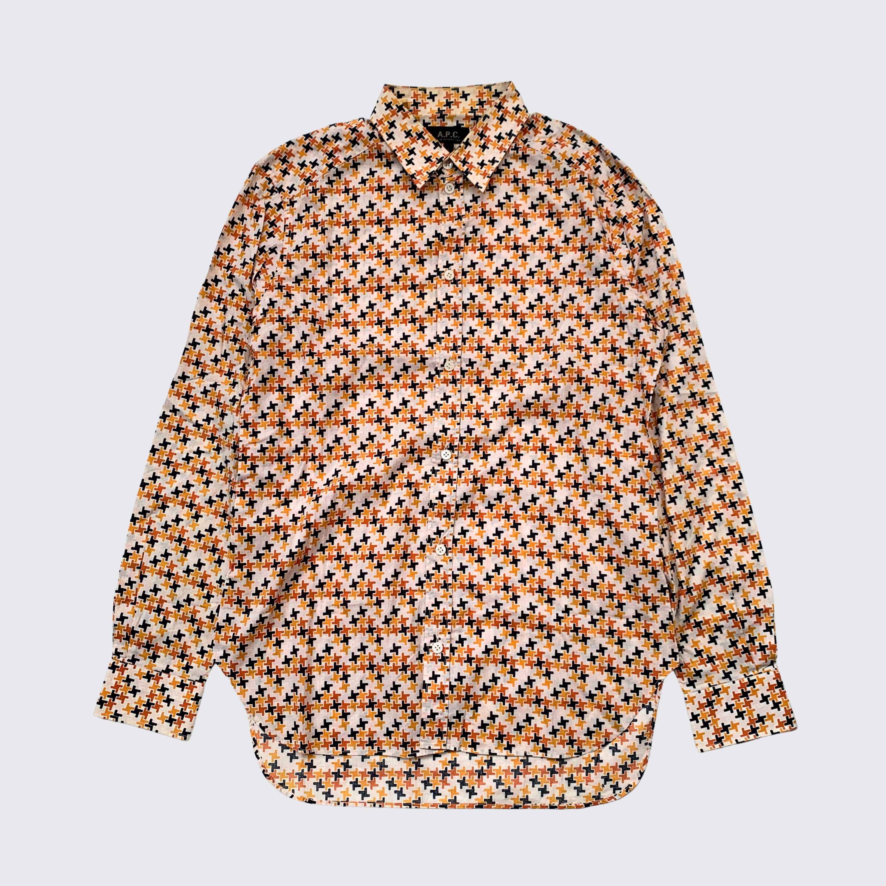 A.P.C. × Designer × Vintage A.P.C Paris 2000s Mens Longsleeve Shirt Size US S / EU 44-46 / 1 - 1 Thumbnail