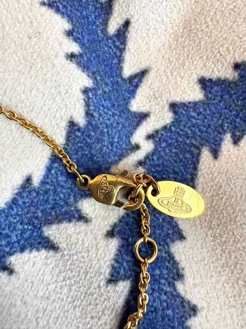 Vivienne Westwood Vivienne Westwood Antique gold colored diamond Saturn neck Size ONE SIZE - 5 Thumbnail