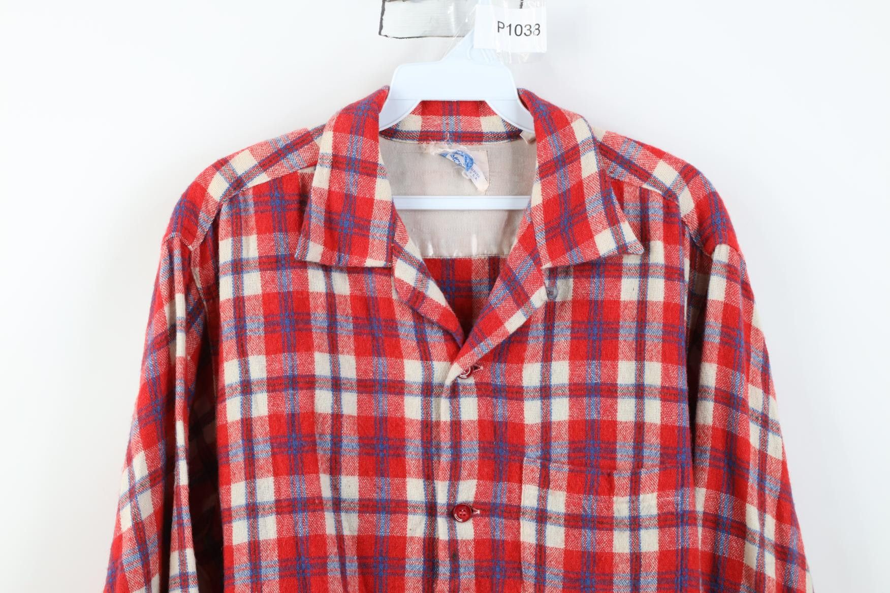 Vintage Vintage 50s Pilgrim Looped Collar Button Shirt Jacket USA Size US L / EU 52-54 / 3 - 2 Thumbnail