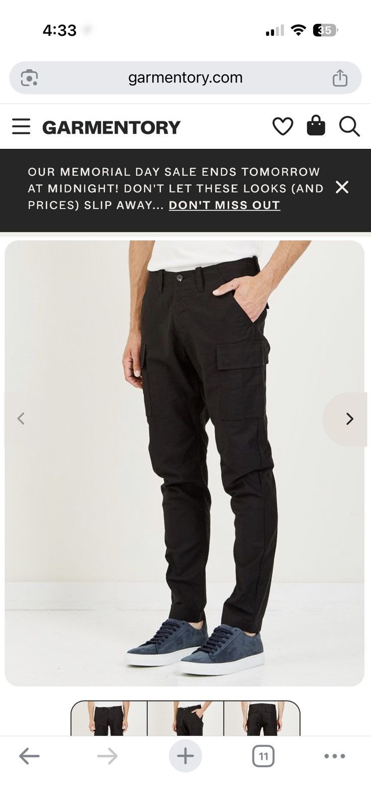 Wings + Horns Wings + Horns Utility Cargo BDU Pant Size US 30 / EU 46 - 2 Thumbnail