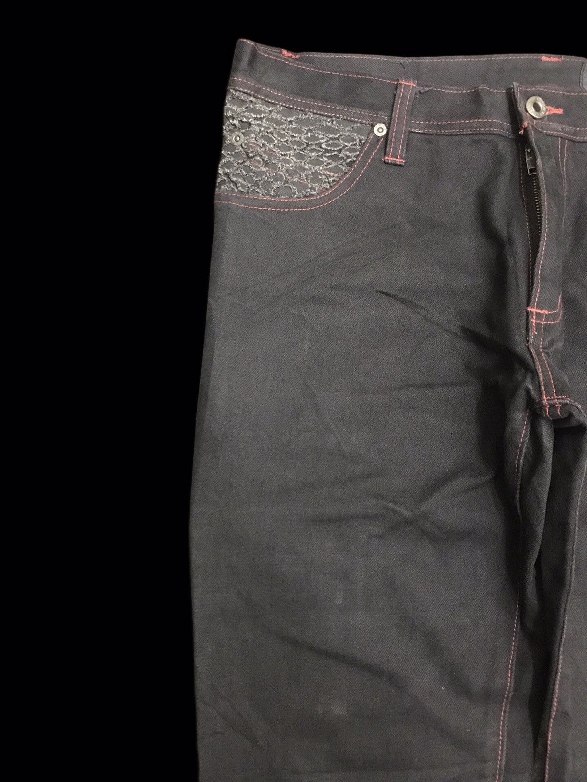 Japanese Brand 💥RAW DENIM FLARE💥Archival L7 Tokyo Style Sturdy Denim F134 Size US 33 - 4 Thumbnail